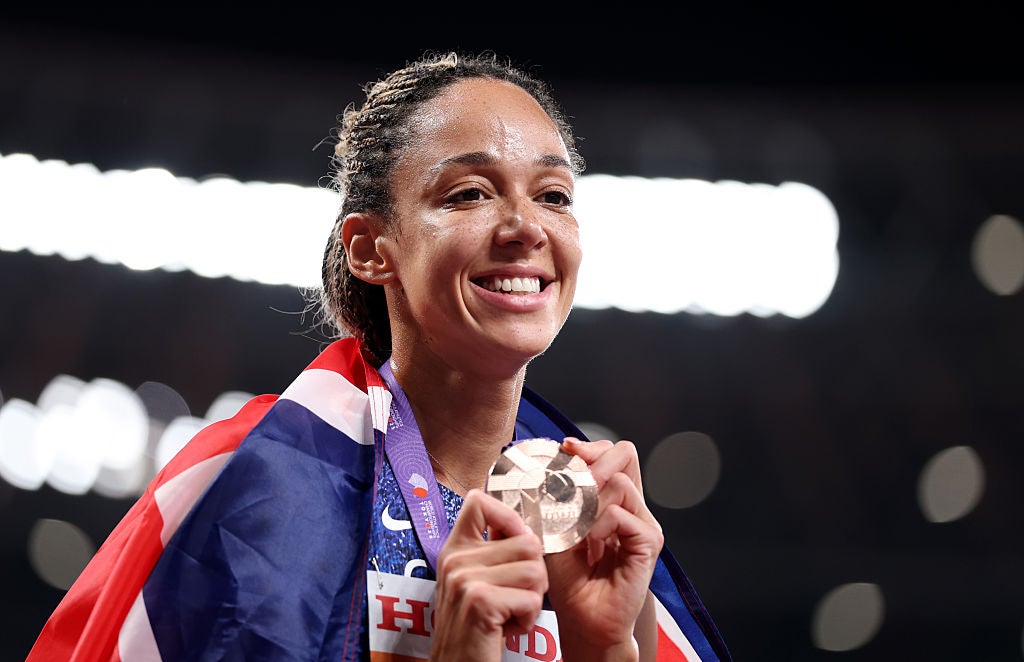 <p>Katarina Johnson-Thompson won heptathlon bronze at the World Athletics Championship</p>