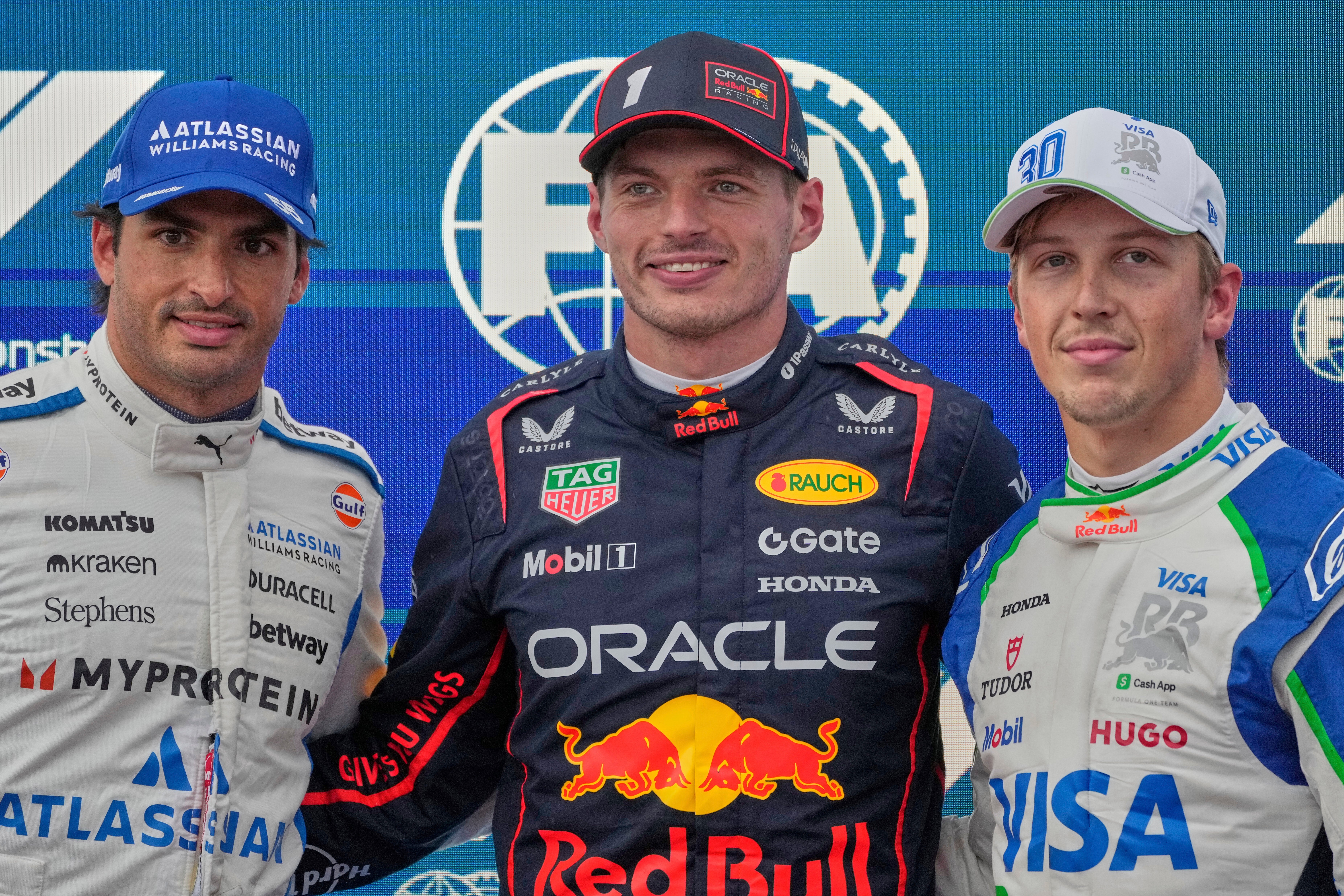 Max Verstappen took pole