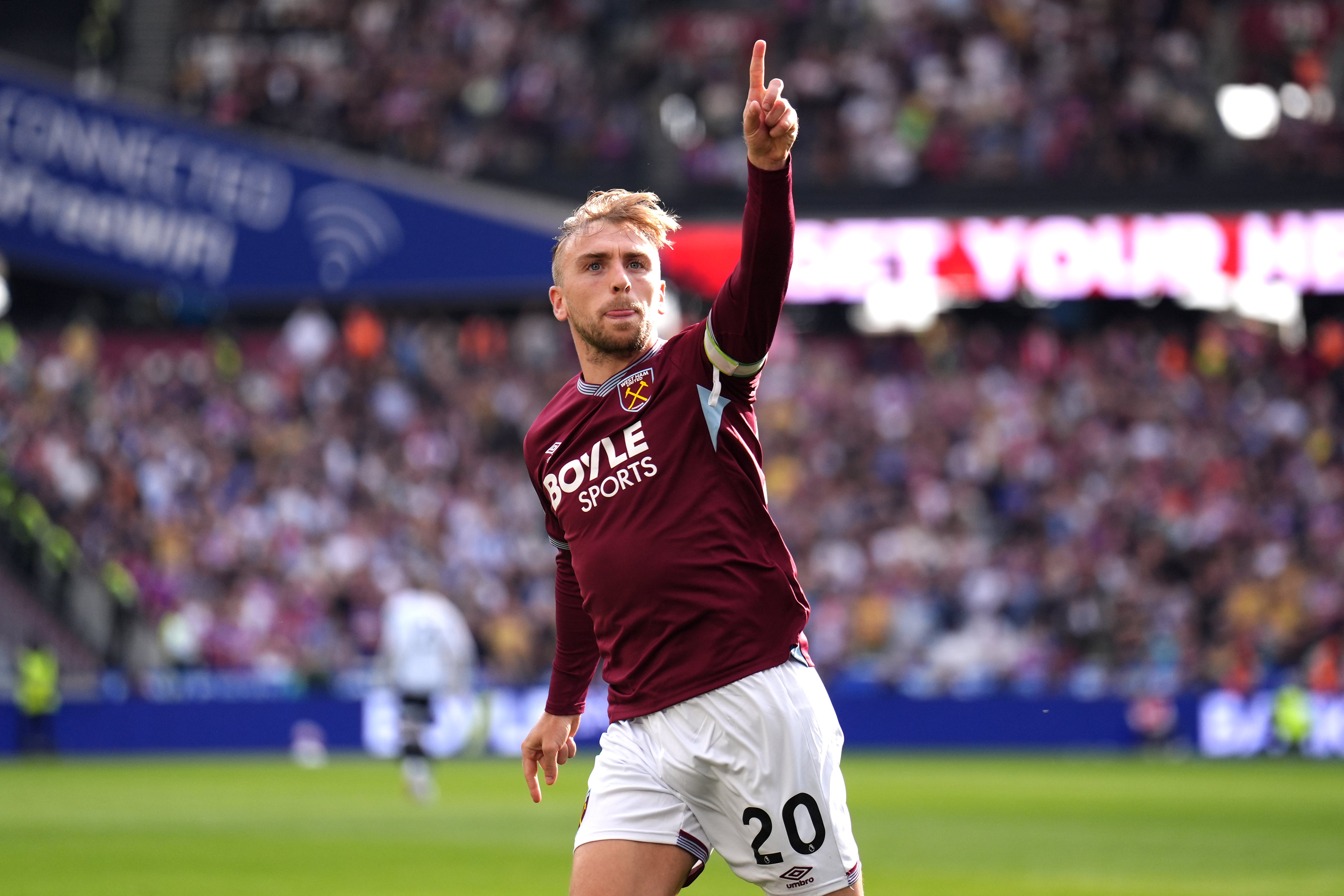 Jarrod Bowen levelled for West Ham (John Walton/PA)