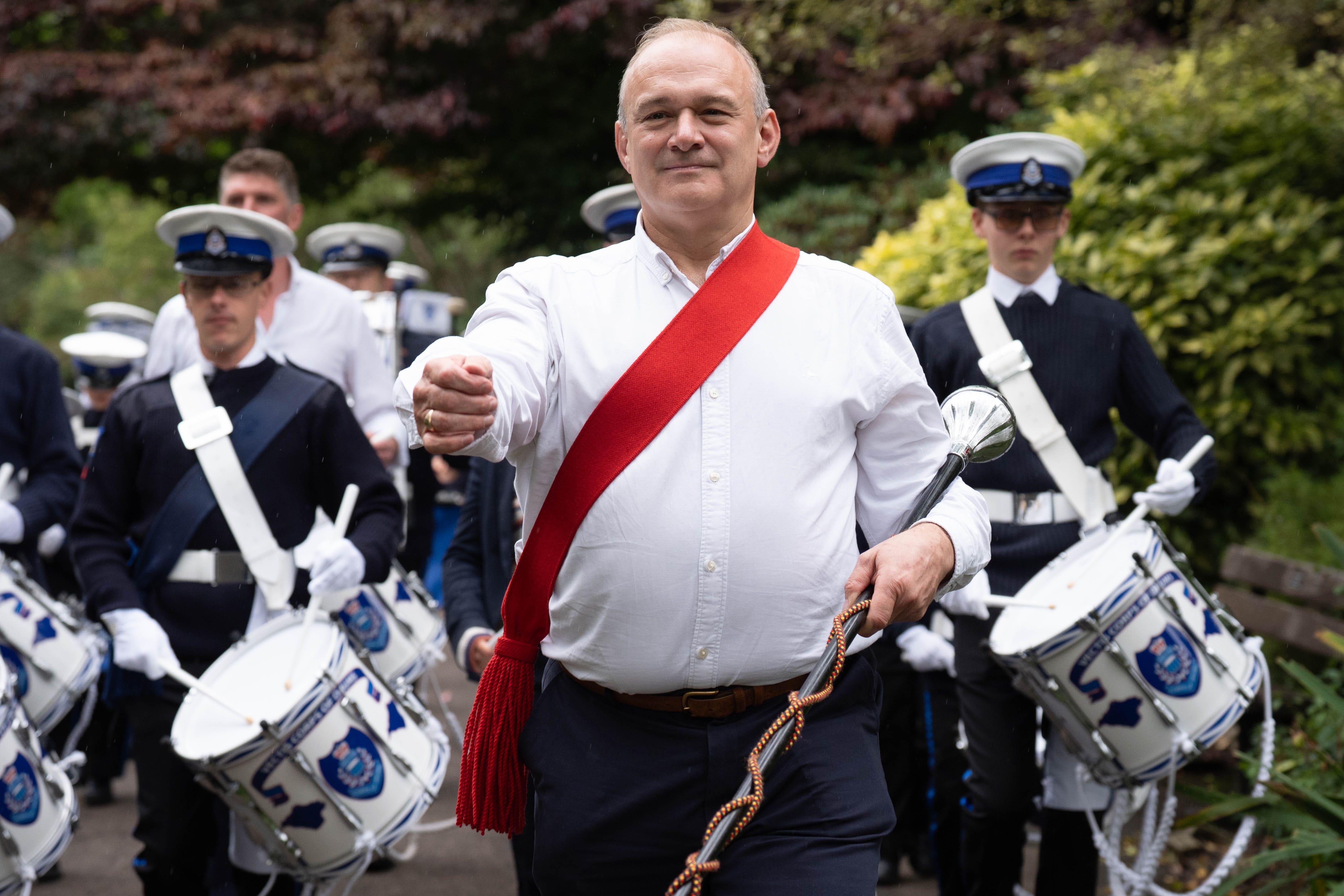 Liberal Democrats leader Sir Ed Davey arrives at the Liberal Democrats autumn conference. (Stefan Rousseau/PA)
