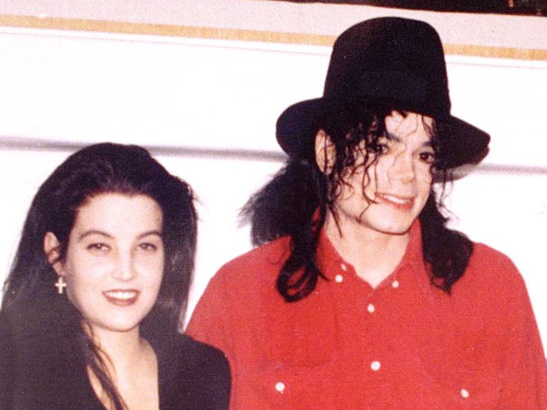 Lisa Marie Presley and Michael Jackson in 1994