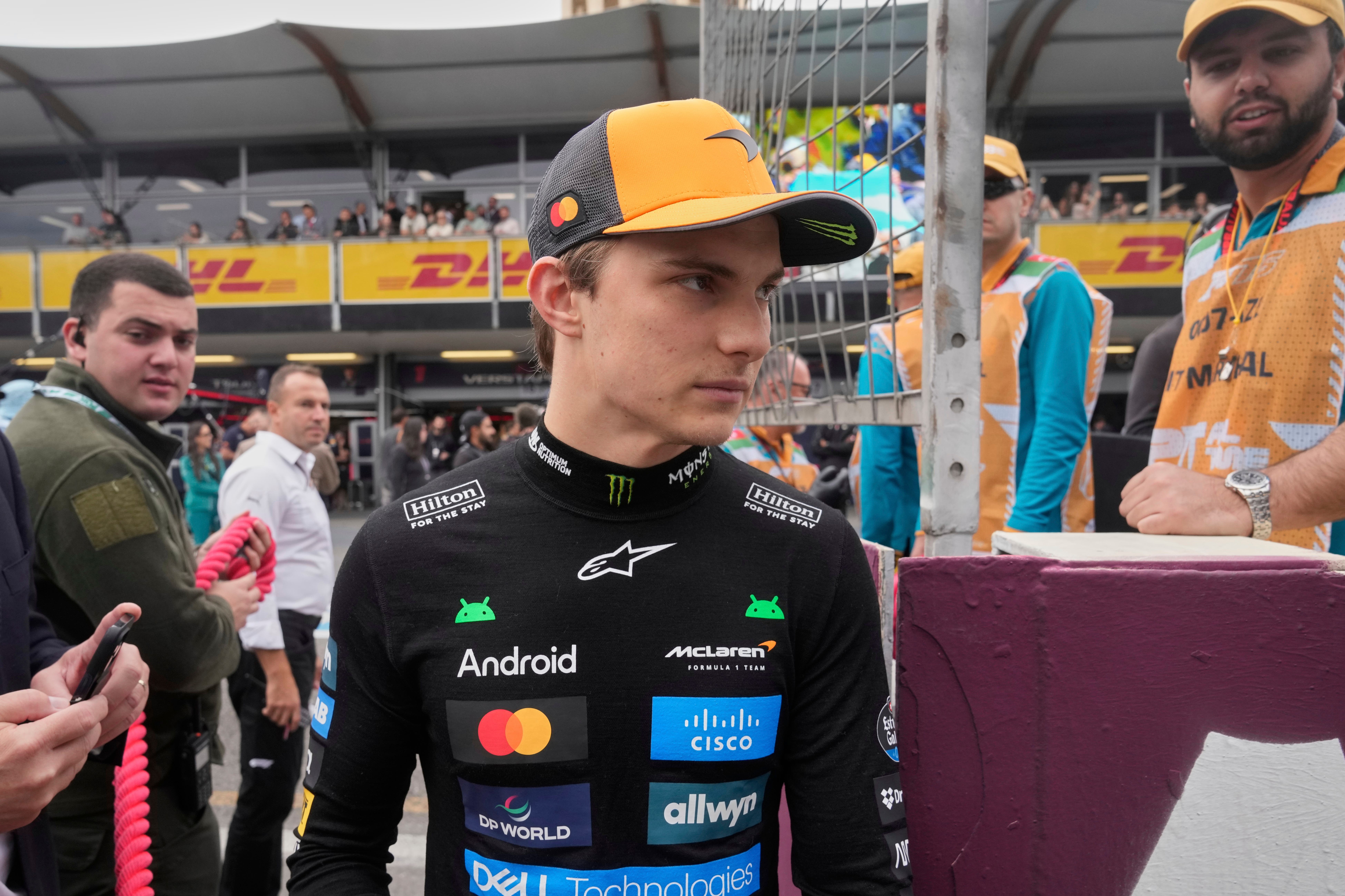 Oscar Piastri crashed out