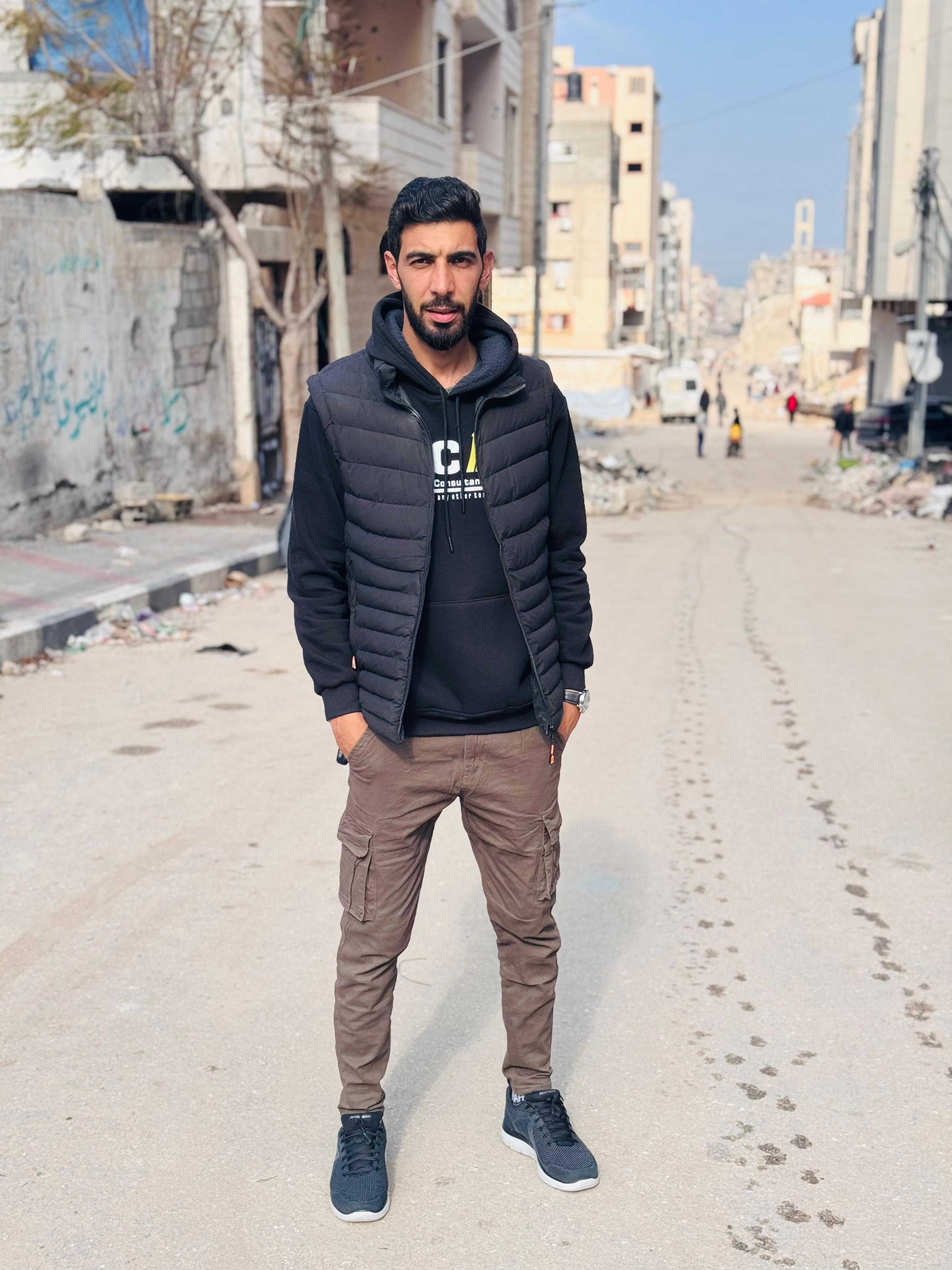 Samed Wajjeh works as a photographer in Gaza