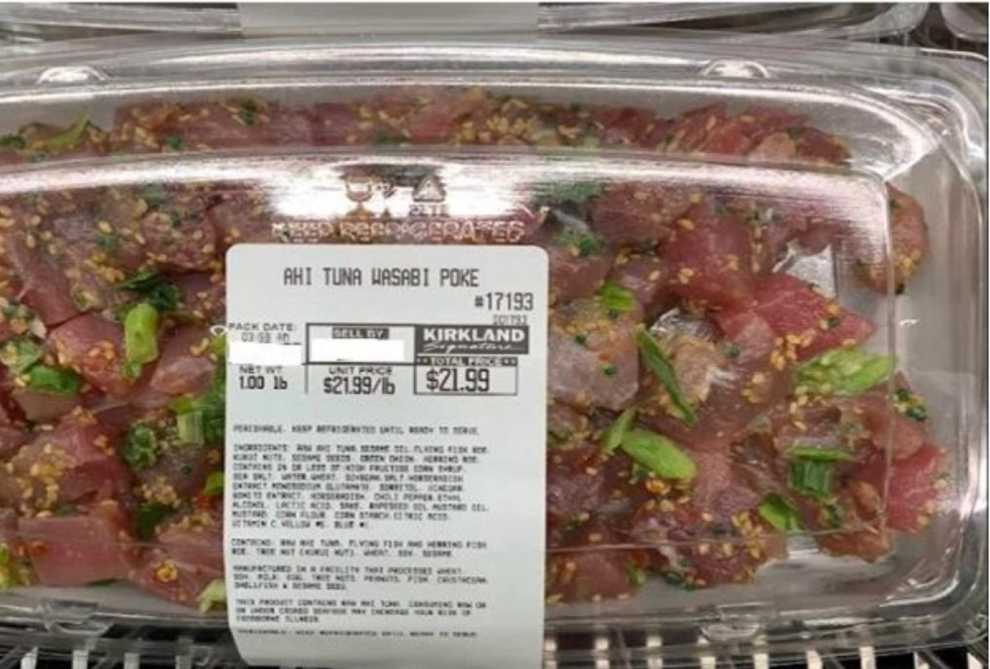 Over 3,000 pounds of the product were recalled