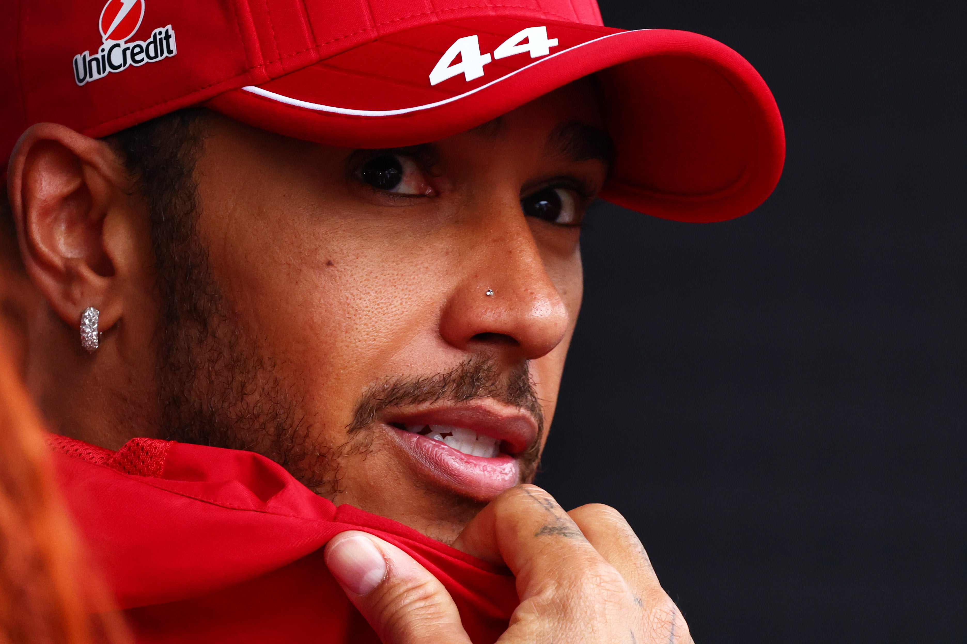 Lewis Hamilton is still without a podium in Ferrari colours