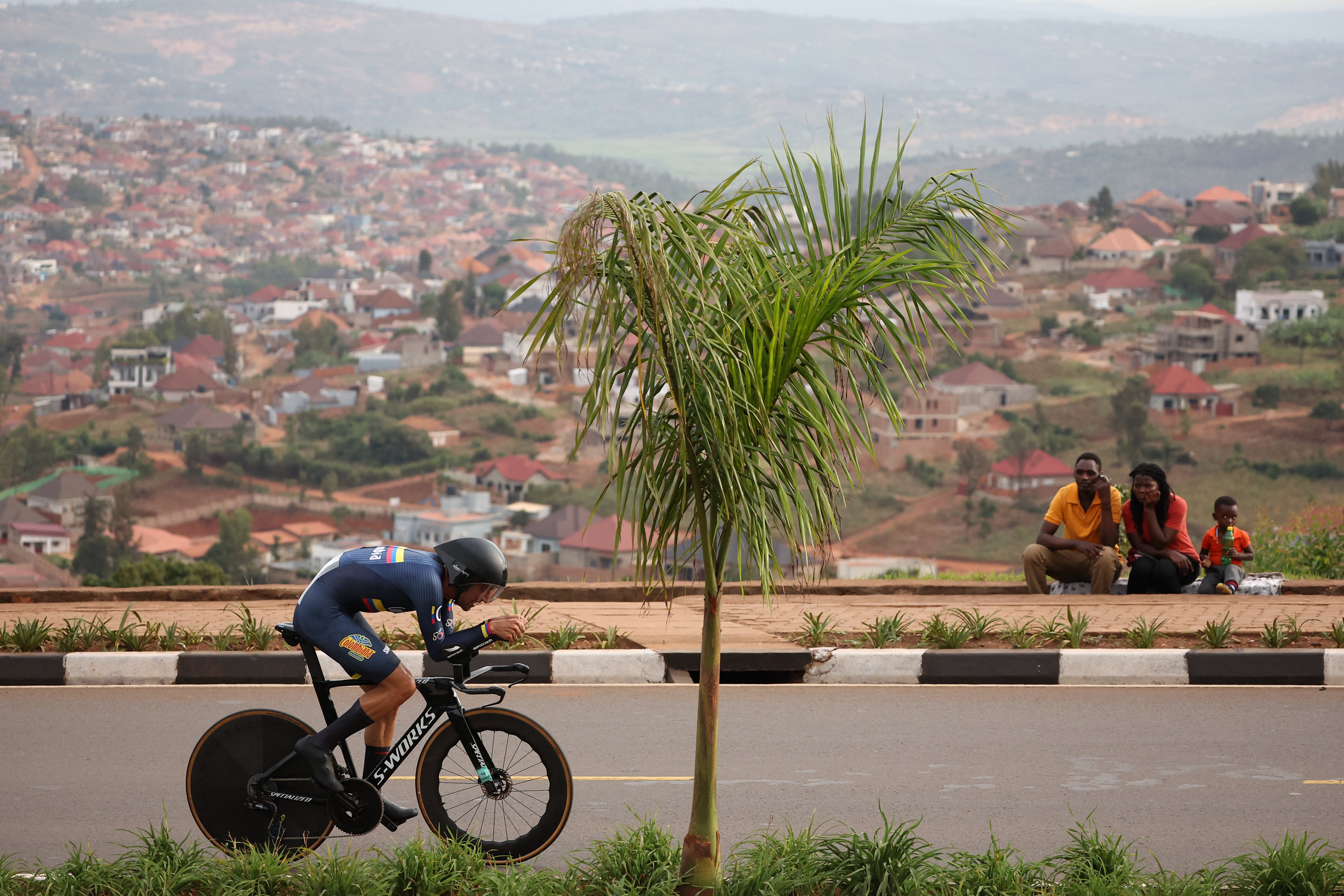 <p>The Road World Championships are being held in Africa for the first time </p>