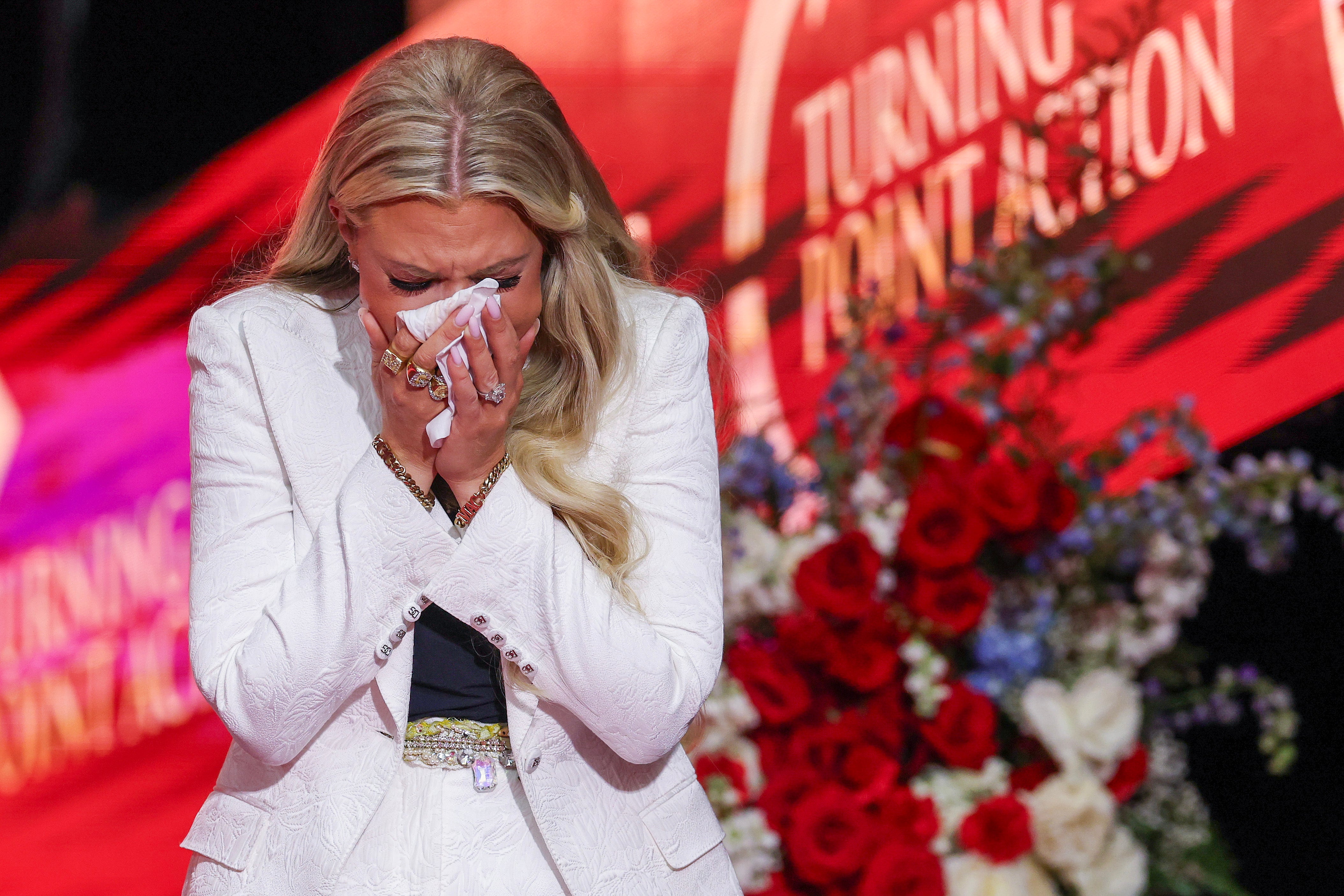 Erika Kirk appears on The Charlie Kirk Show after memorial service