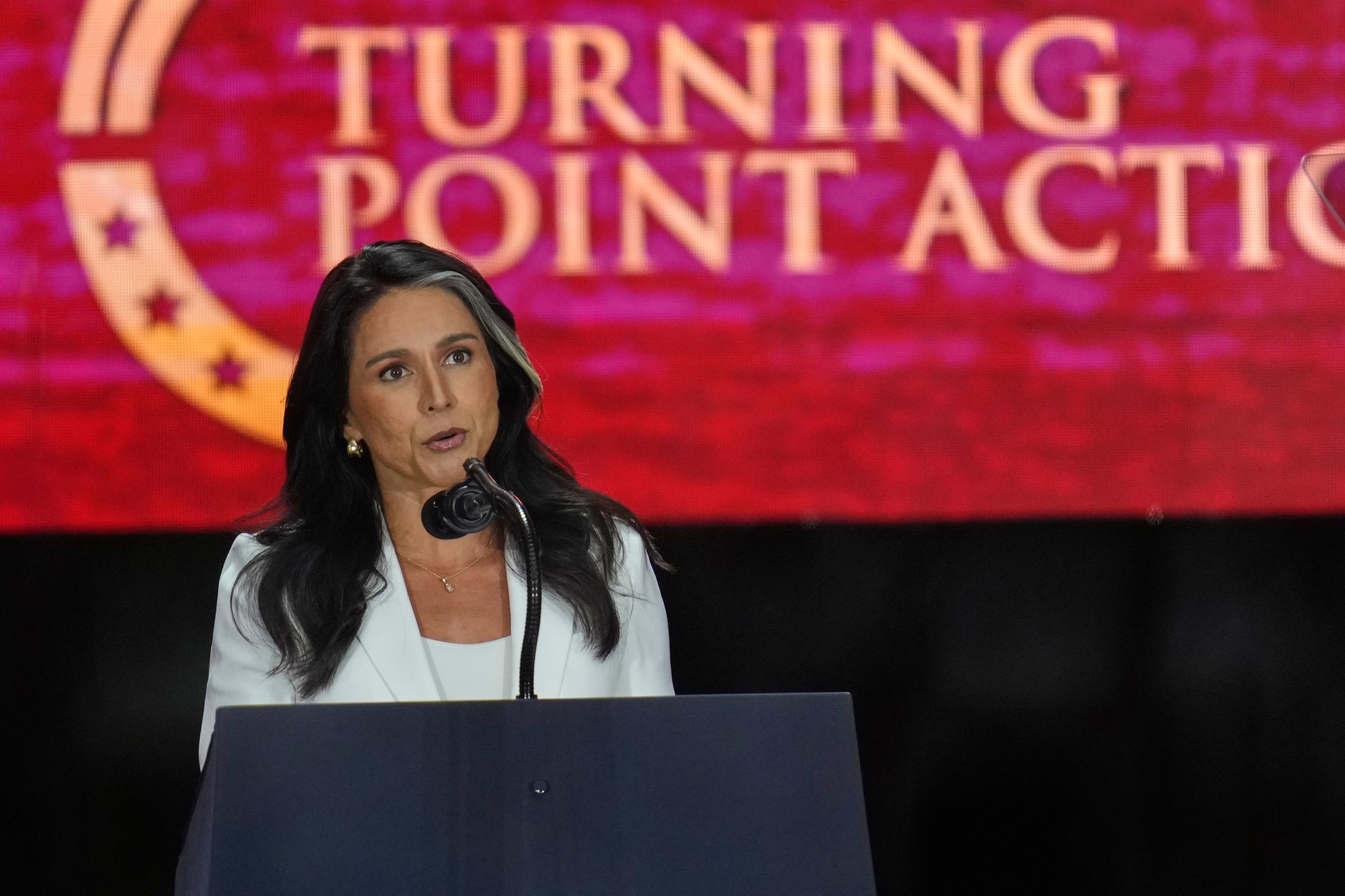 National Intelligence Director Tulsi Gabbard said Charlie Kirk had stood up to schools that ‘silence debate’