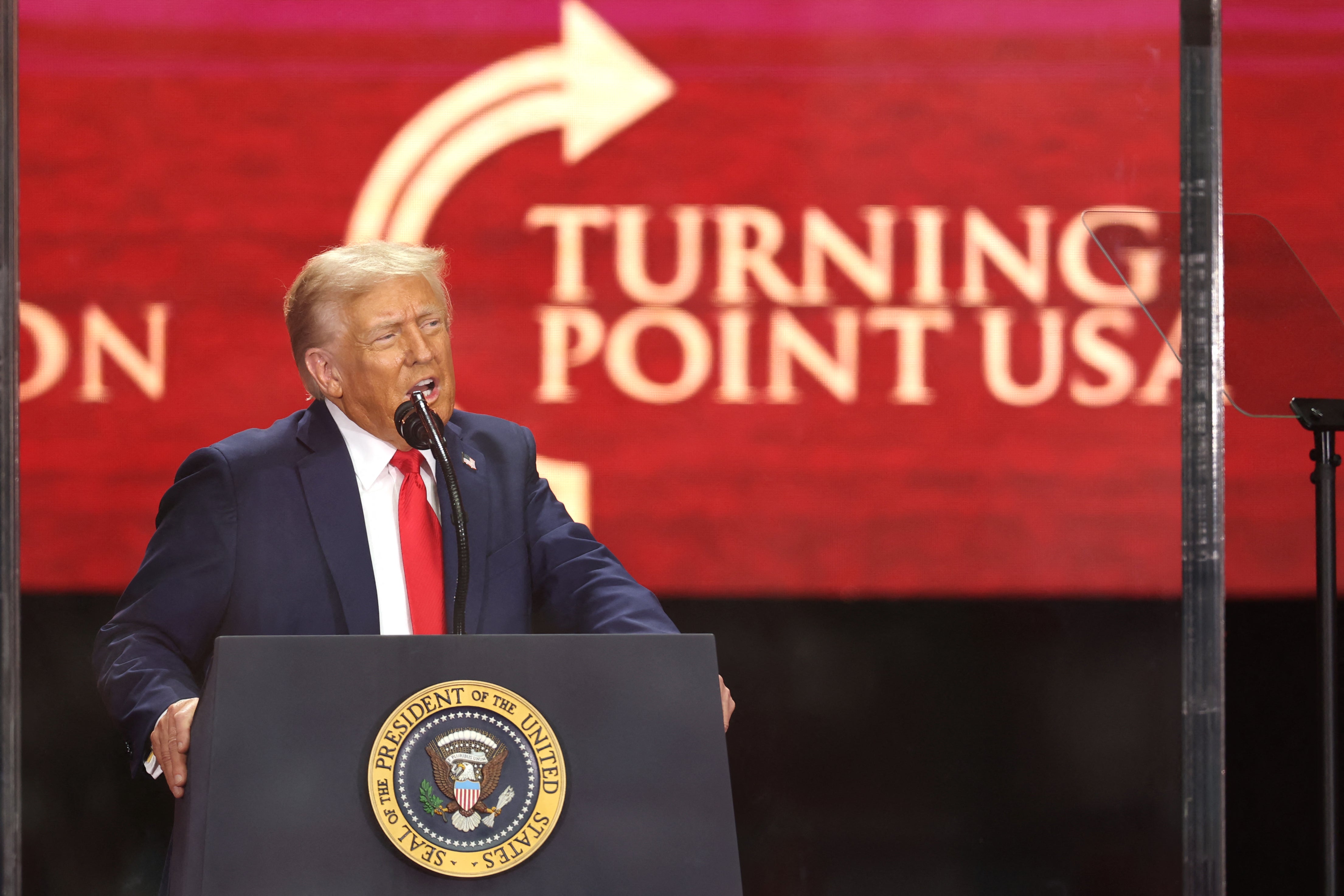 President Donald Trump said he ‘hates’ his political opponents after Erika Kirk forgave her husband’s killer in an emotional tribute