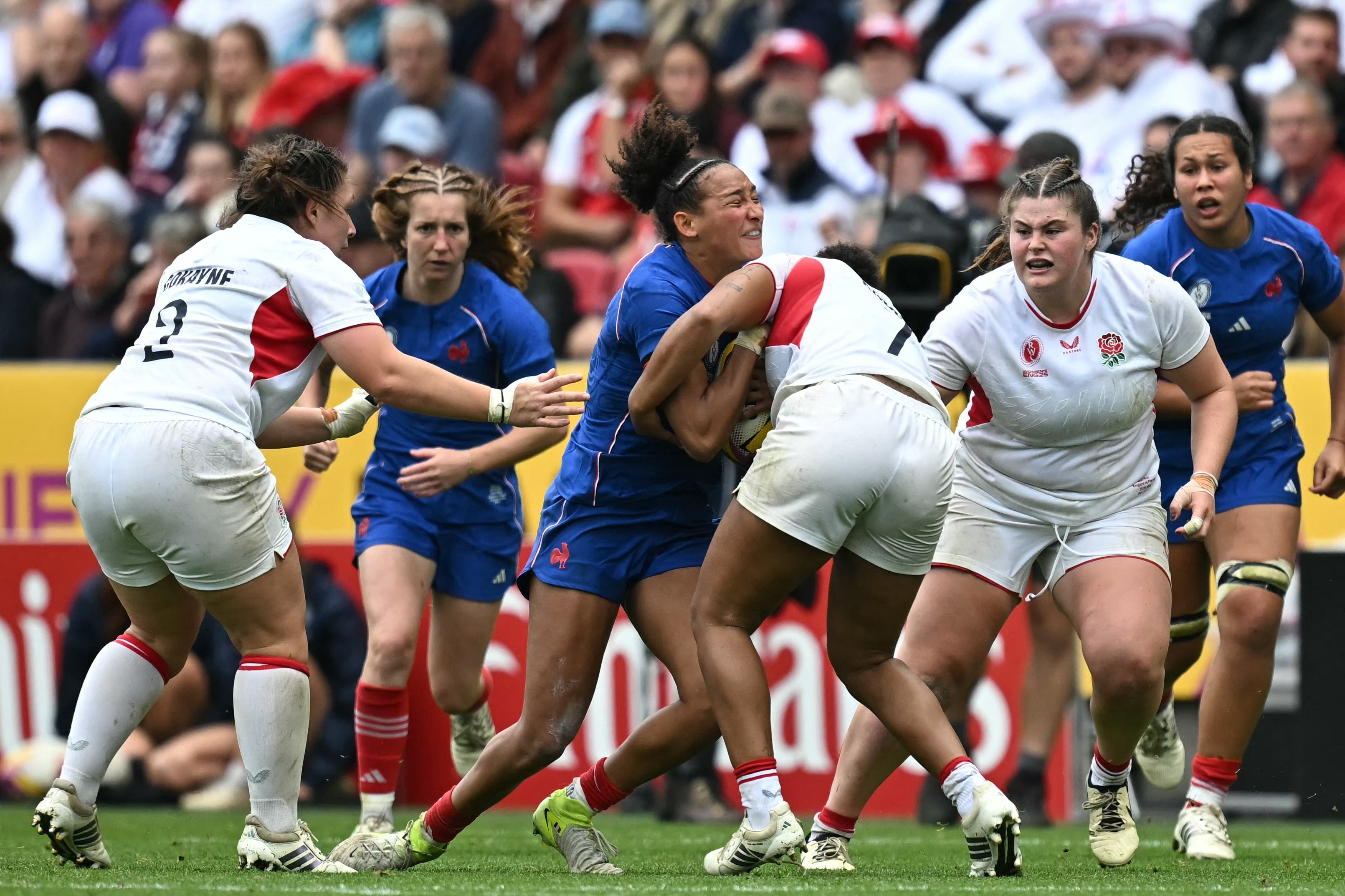 Sadia Kabeya topped the tackle charts for England