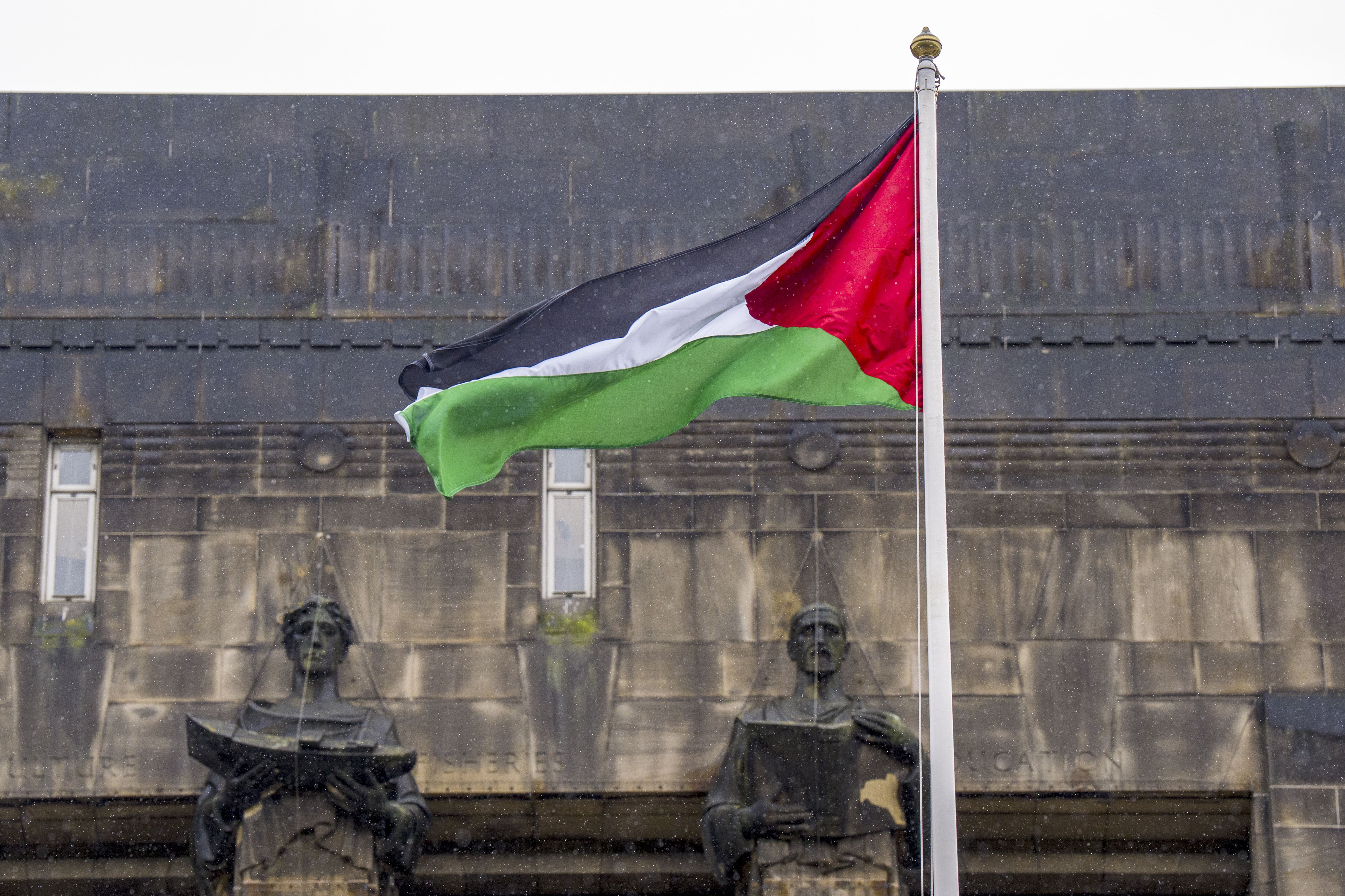 The Palestinian flag (Jane Barlow/PA)