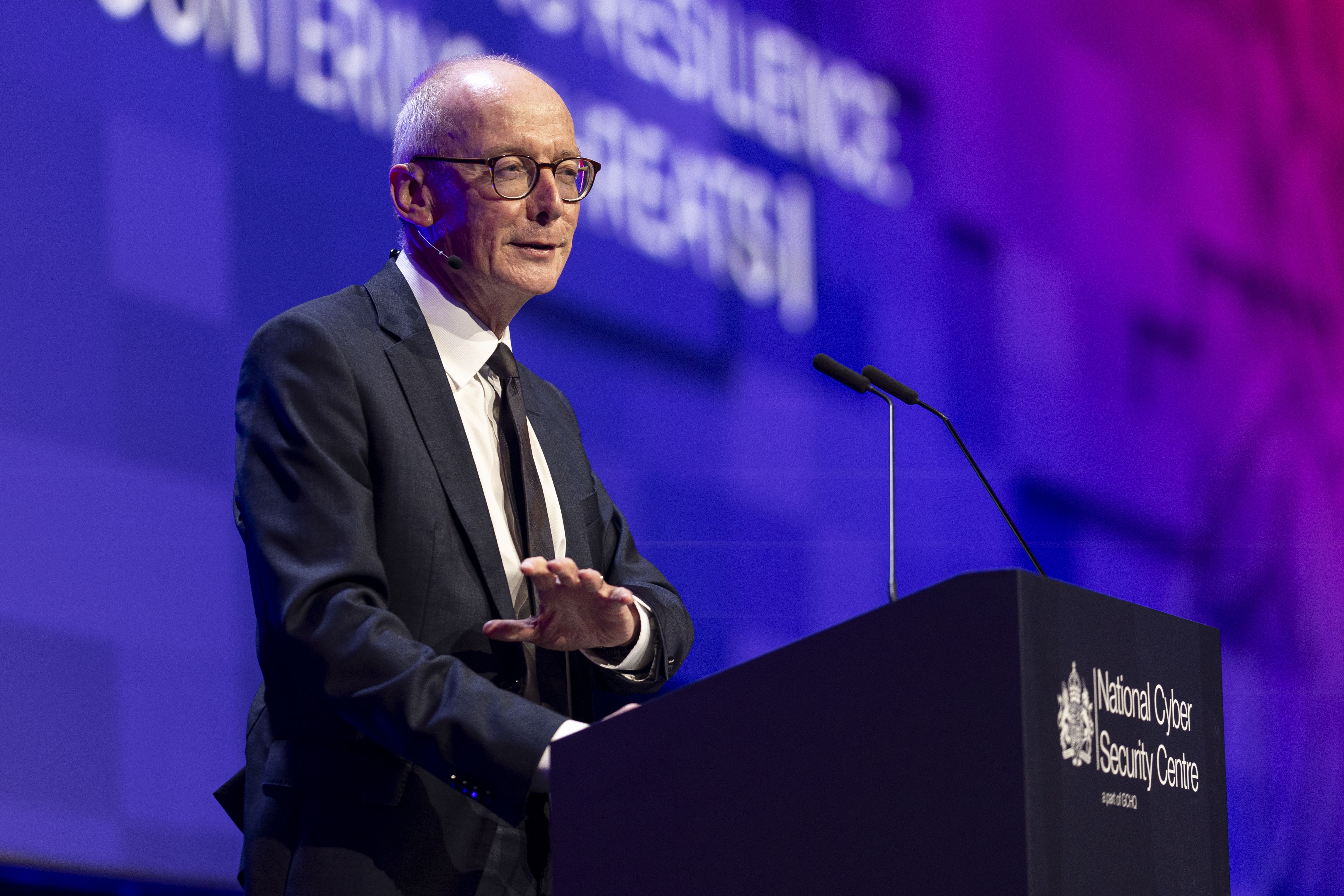 Chancellor of the Duchy of Lancaster Pat McFadden delivers a keynote speech to the CyberUK conference at the Central Convention Complex in Manchester. Picture date: Wednesday May 7, 2025.