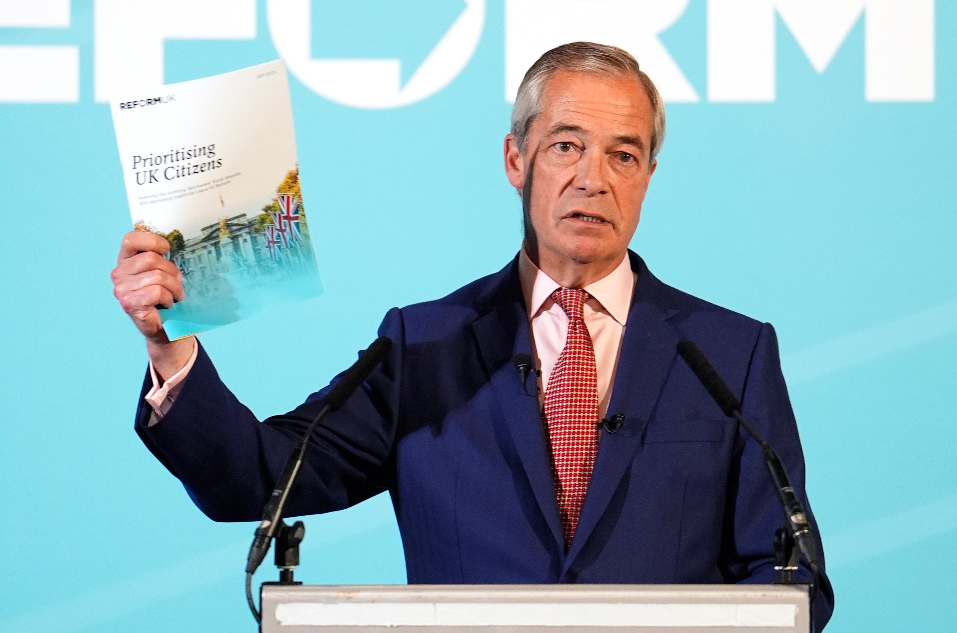 Nigel Farage says Reform’s plan for migration would save the UK economy £234bn