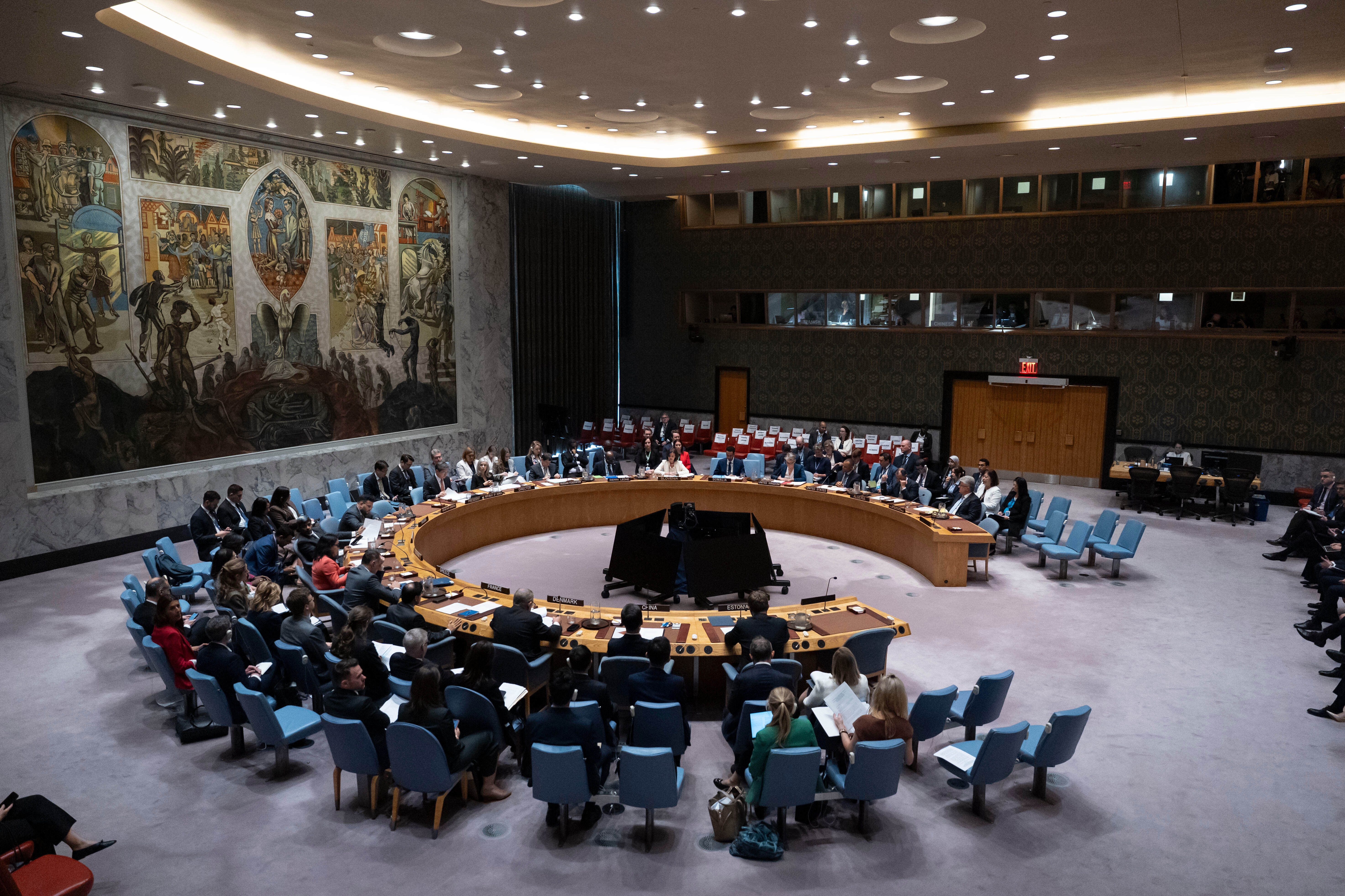 The United Nations Security Council gathered on Monday afternoon