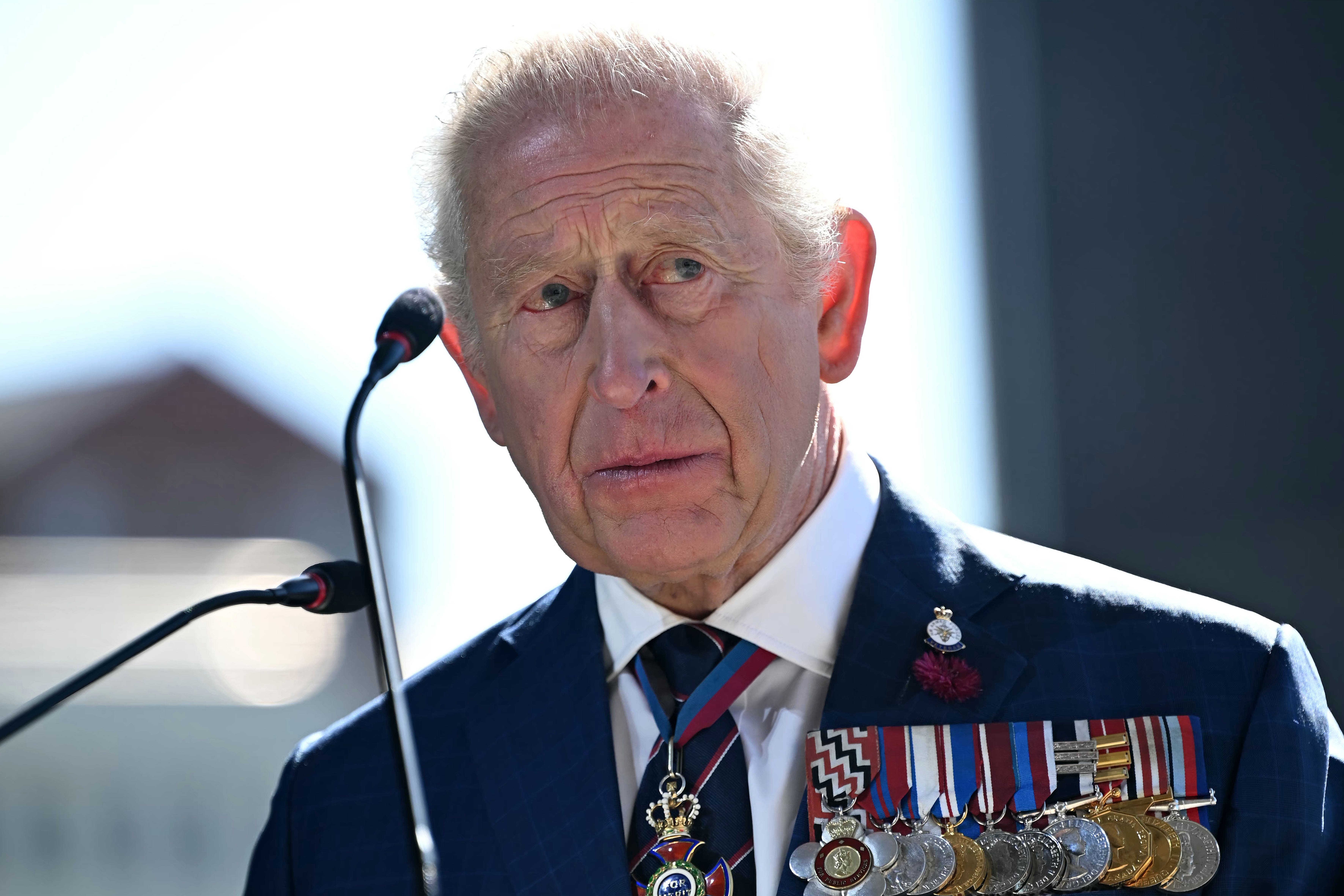 Charles visited the shipyard in Barrow-in-Furnes (Paul Ellis/PA)