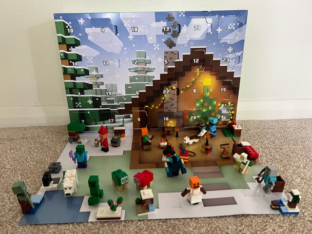 indybest review LEGO Minecraft 21280 advent calendar