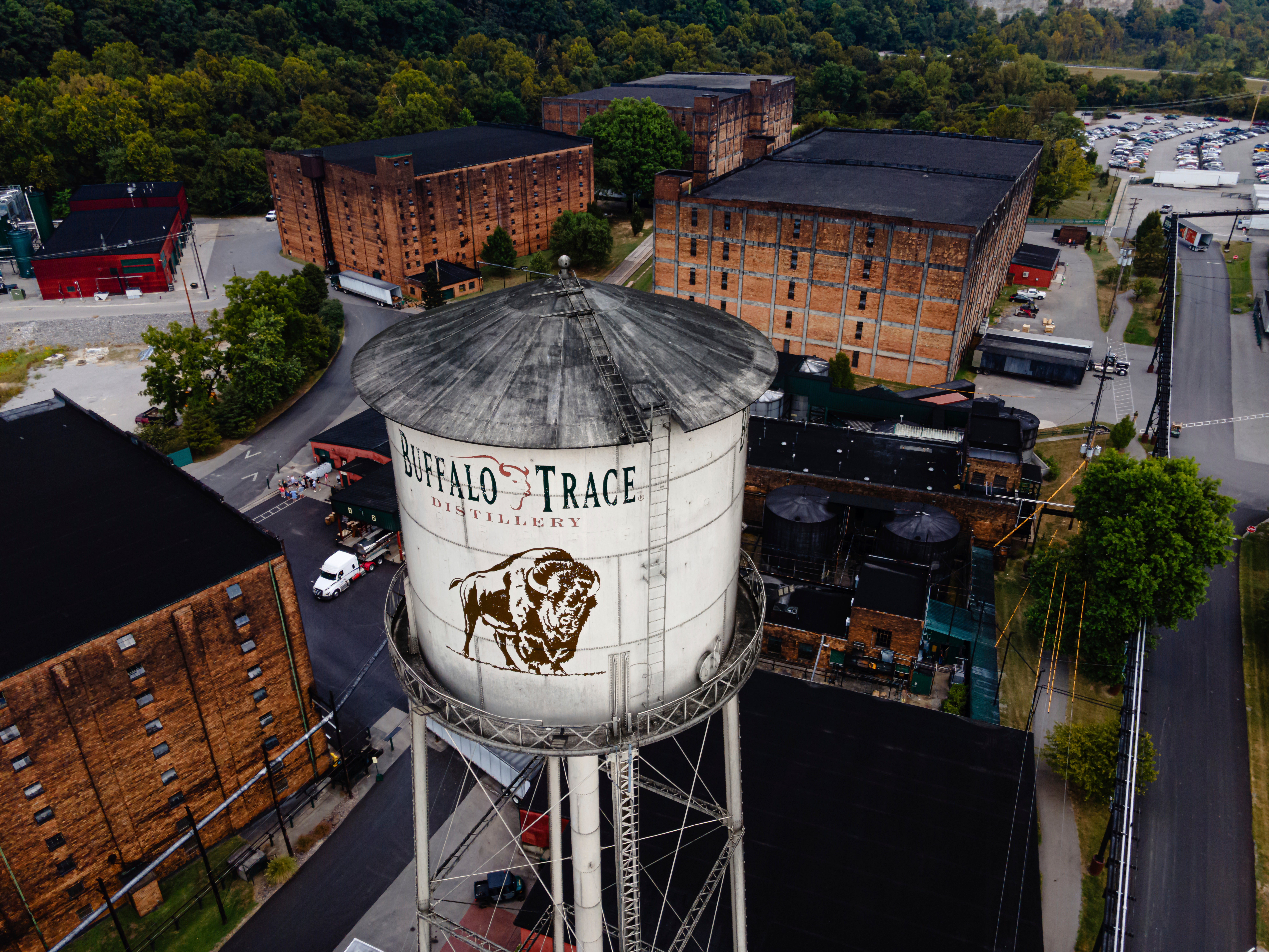 Buffalo Trace was flooded back in April, with much of the 200-acre site submerged following relentless rain