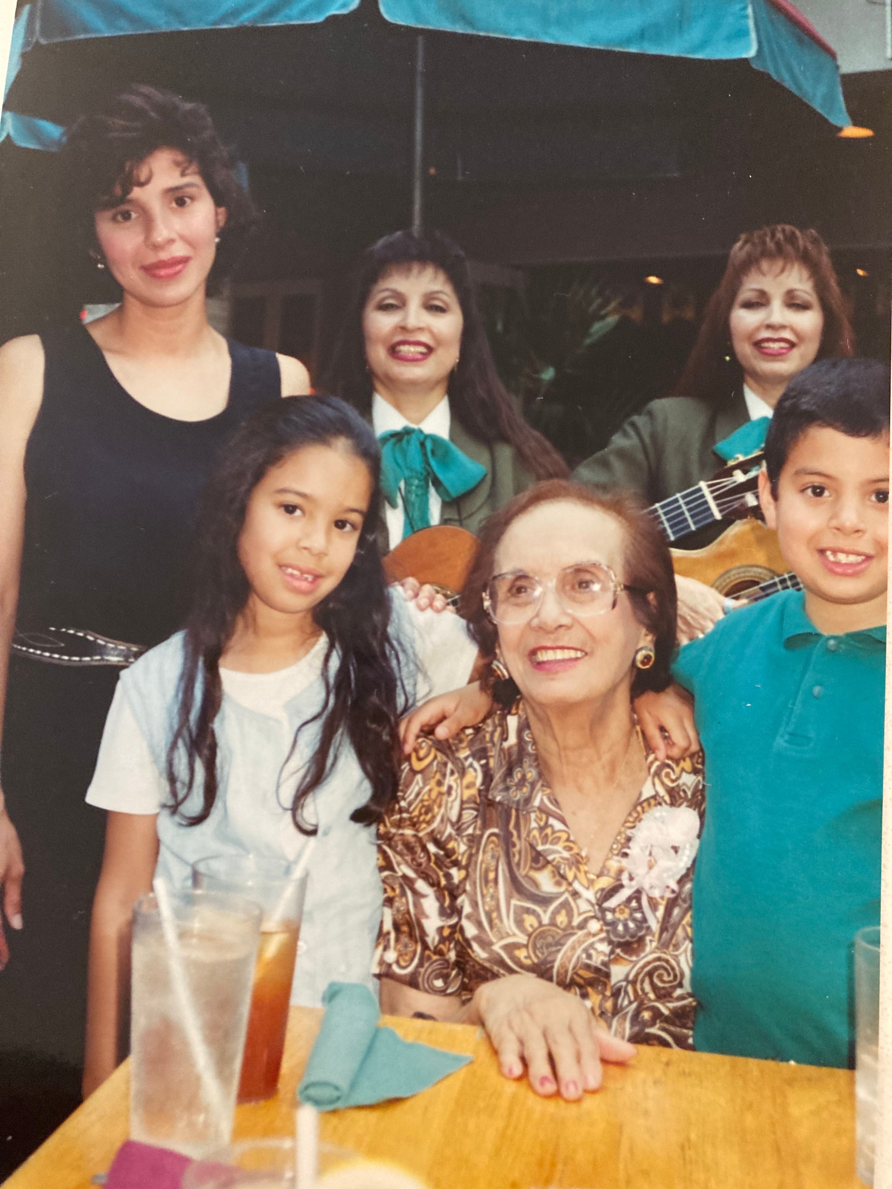 From left: The author's mother, his sister Stephanie, his paternal grandmother and the author around the age 8, when he began the process for being screened for autism, at the Riverwalk in San Antonio, Texas.