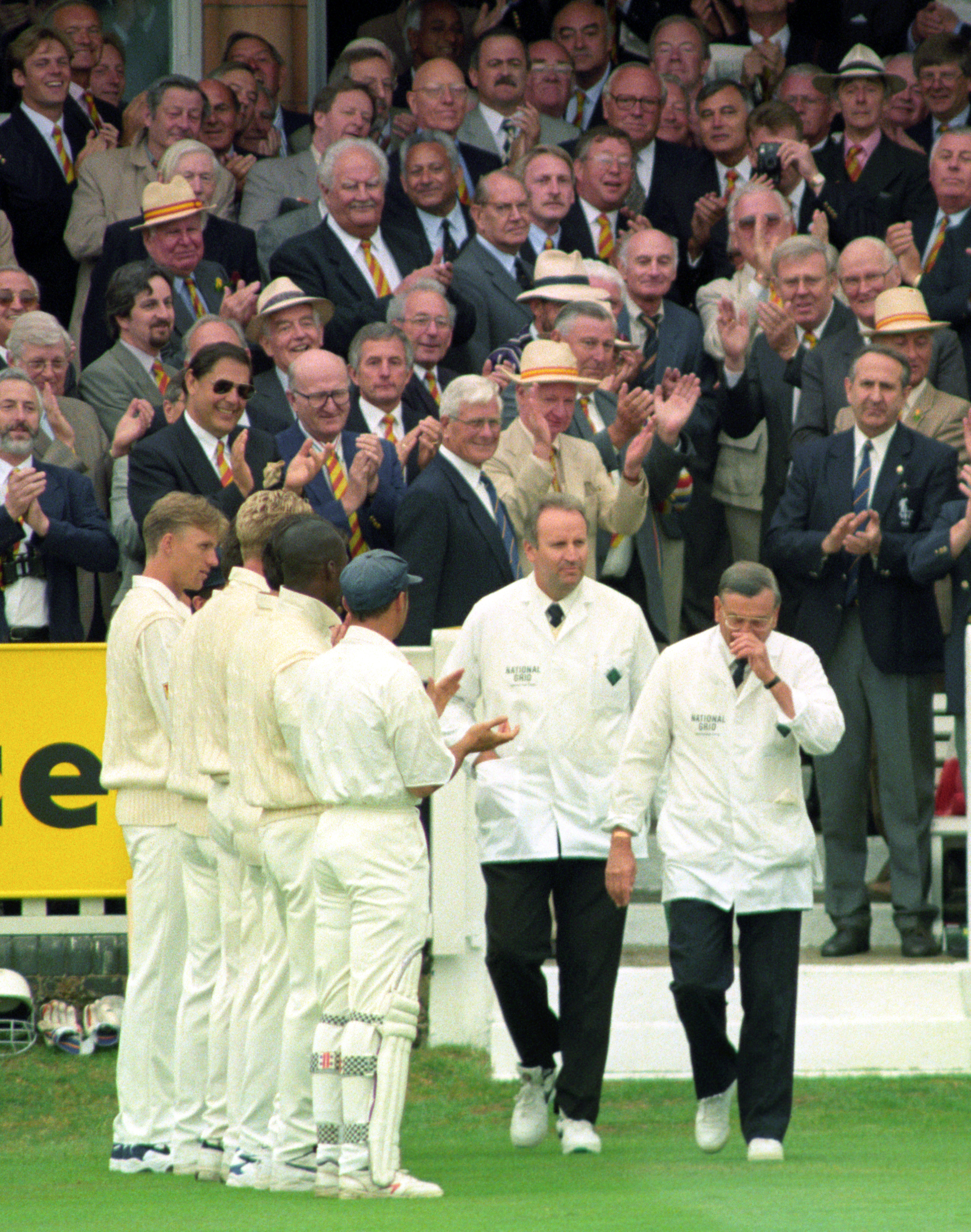 Bird had to wipe away tears when he was applauded onto the pitch ahead of his 66th and final Test match at Lord’s in 1996