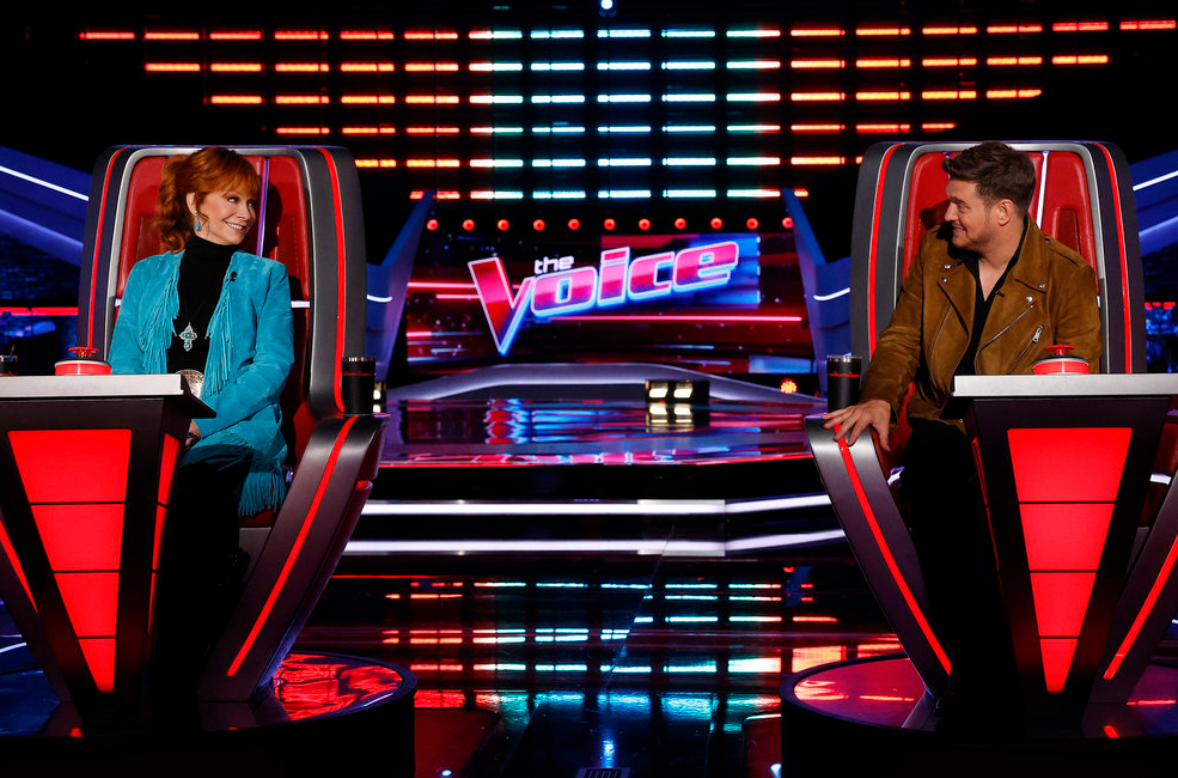 Reba McEntire and Michael Buble on 'The Voice' Season 28