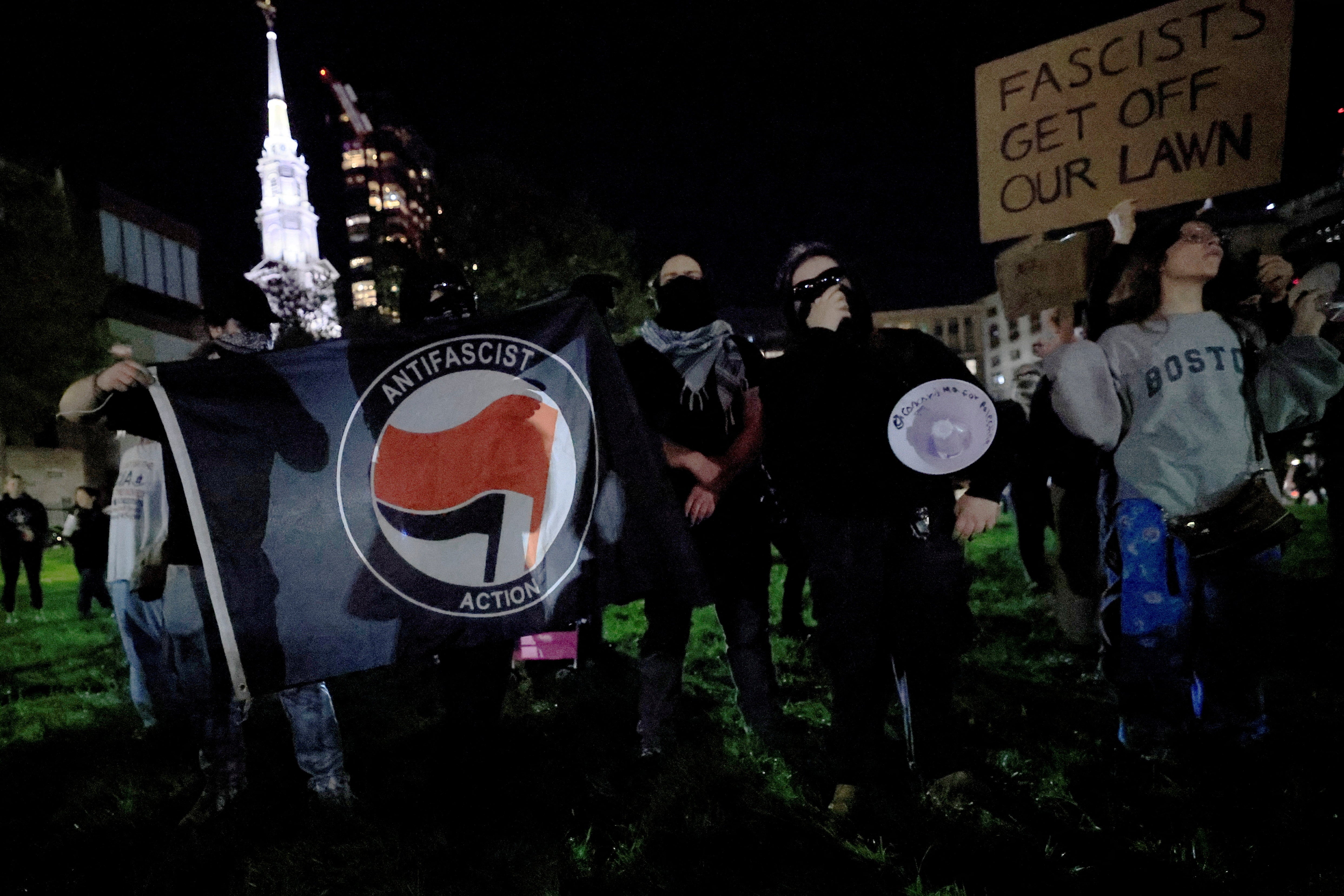 Antifa-style demonstrations have occurred during larger liberal social movements like the Black Lives Matter protests, as well as in response to the presence of right-wing groups like the Proud Boys
