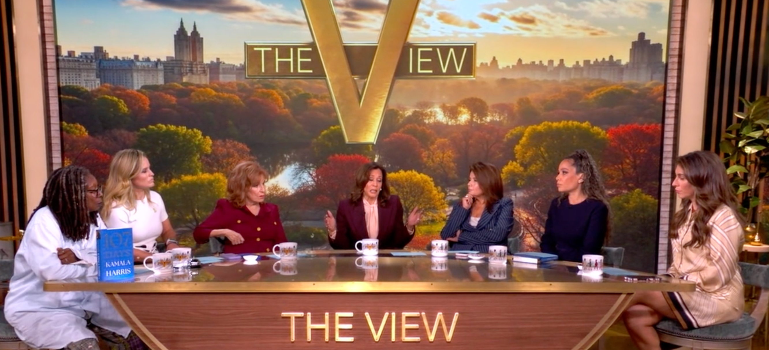 Kamala Harris on 'The View' discussing her new memoir, '107 Days'