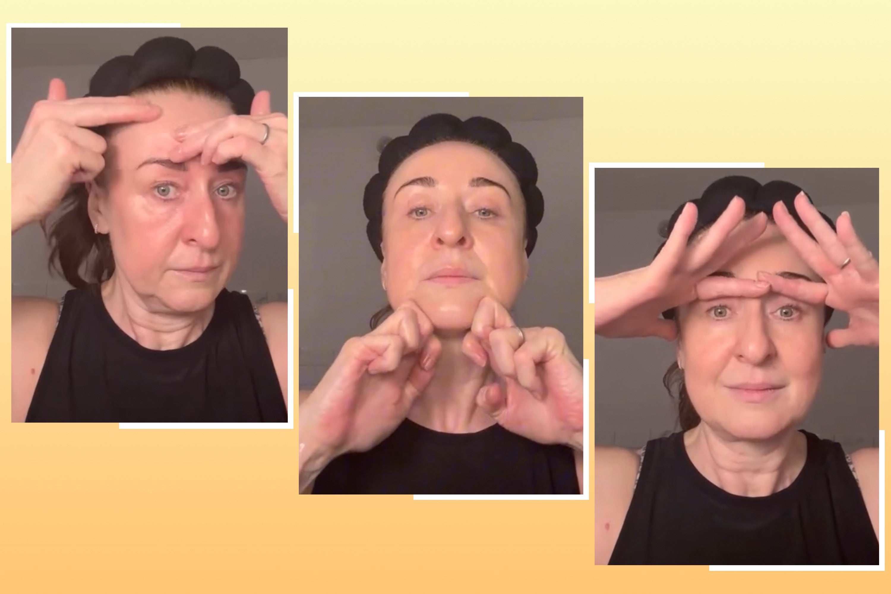 <p>There are five exercises Evans recommends to help strengthen facial muscles</p>