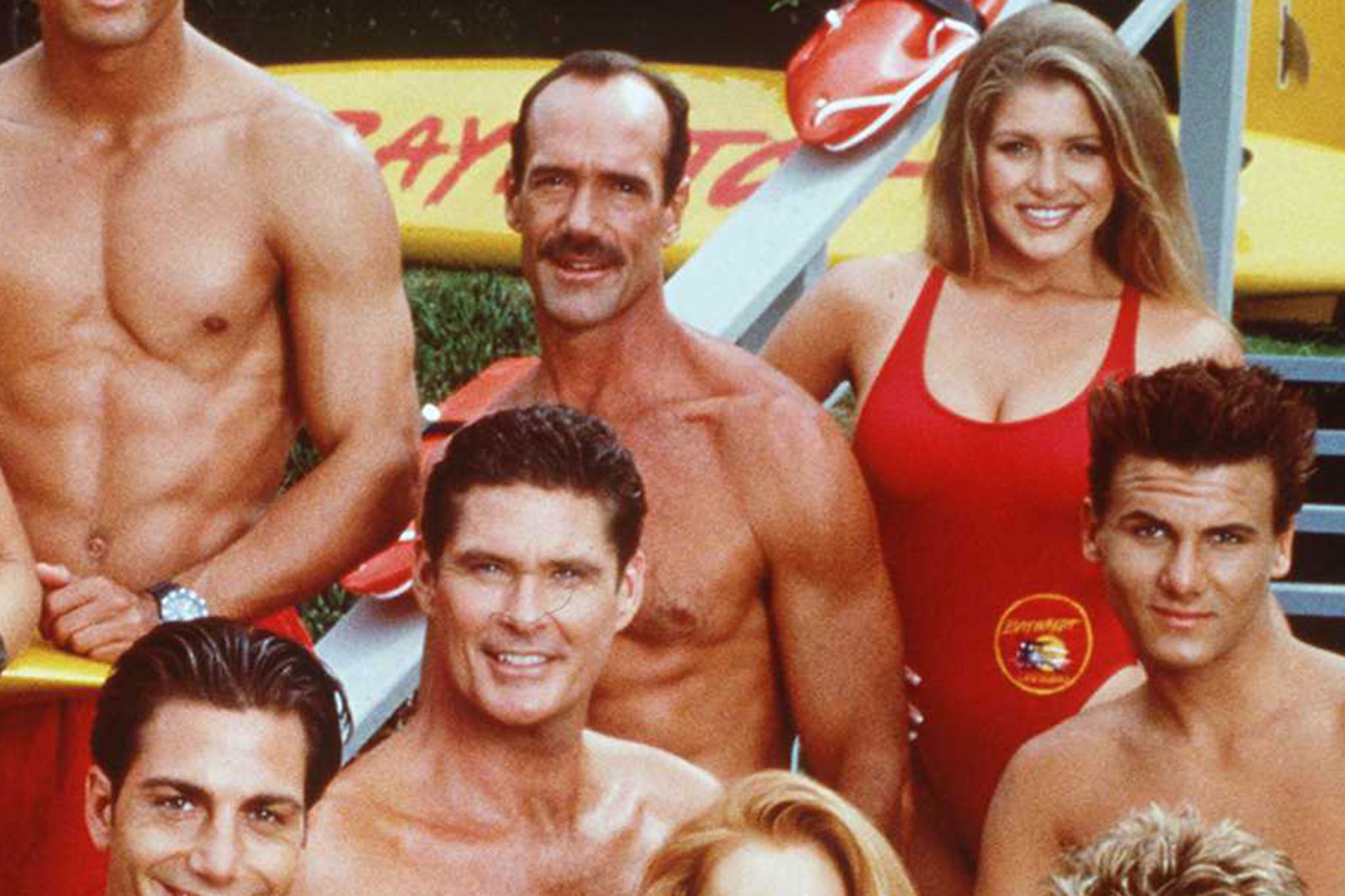 Michael Newman and David Hasselhoff star in Baywatch