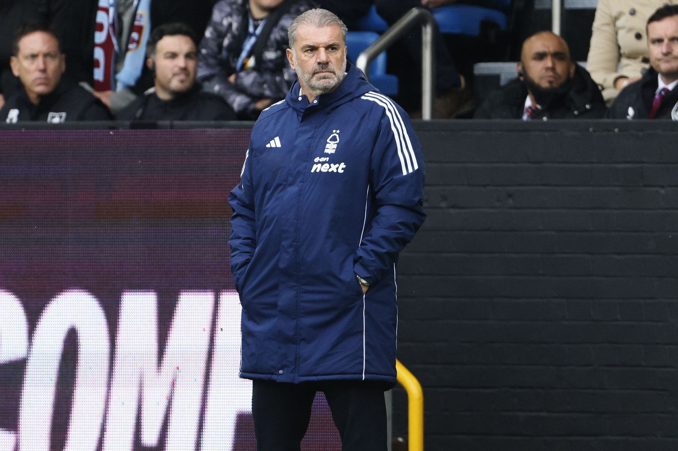 Nottingham Forest manager Ange Postecoglou on the touchline during the Premier League match at Turf Moor, Burnley. Picture date: Saturday September 20, 2025.