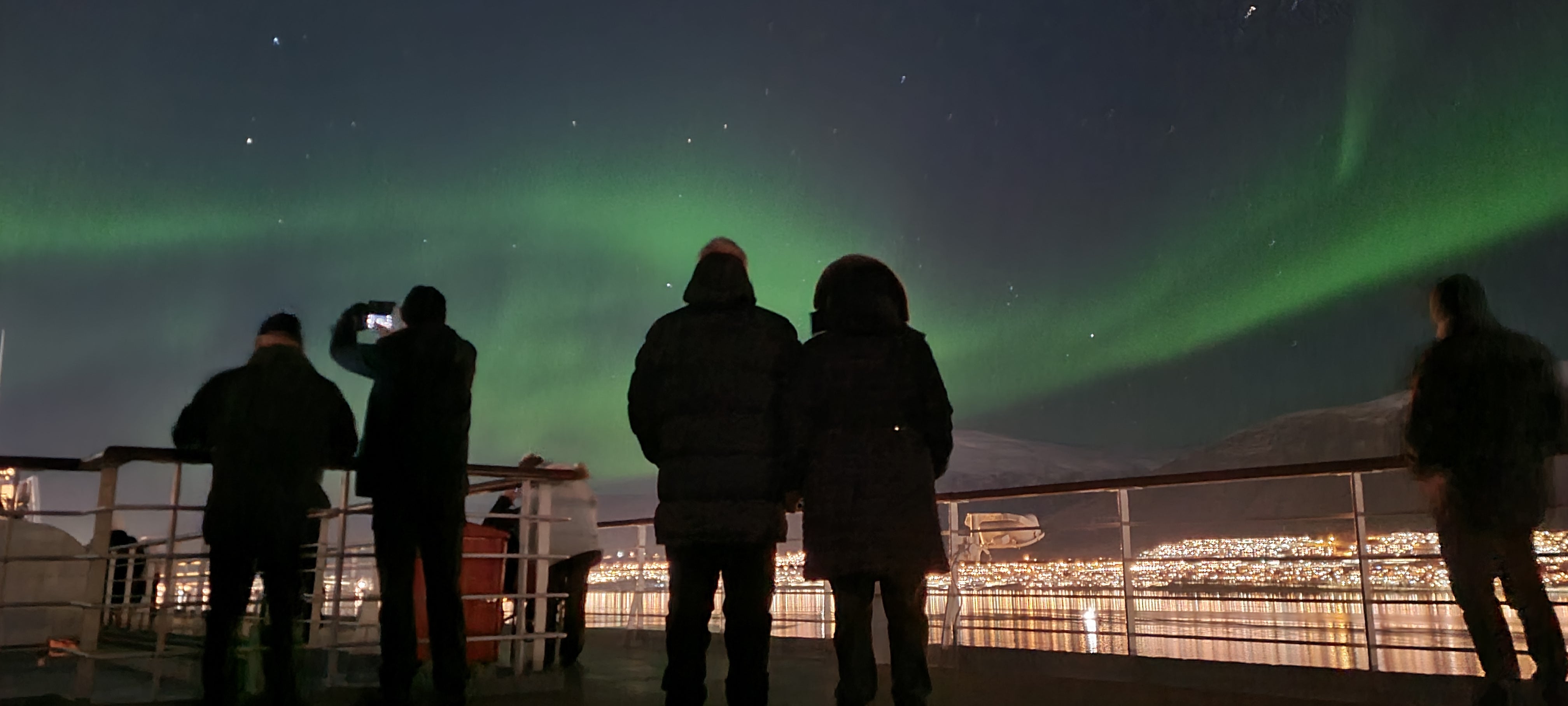 On deck, you can catch incredible views of this magical phenomenon