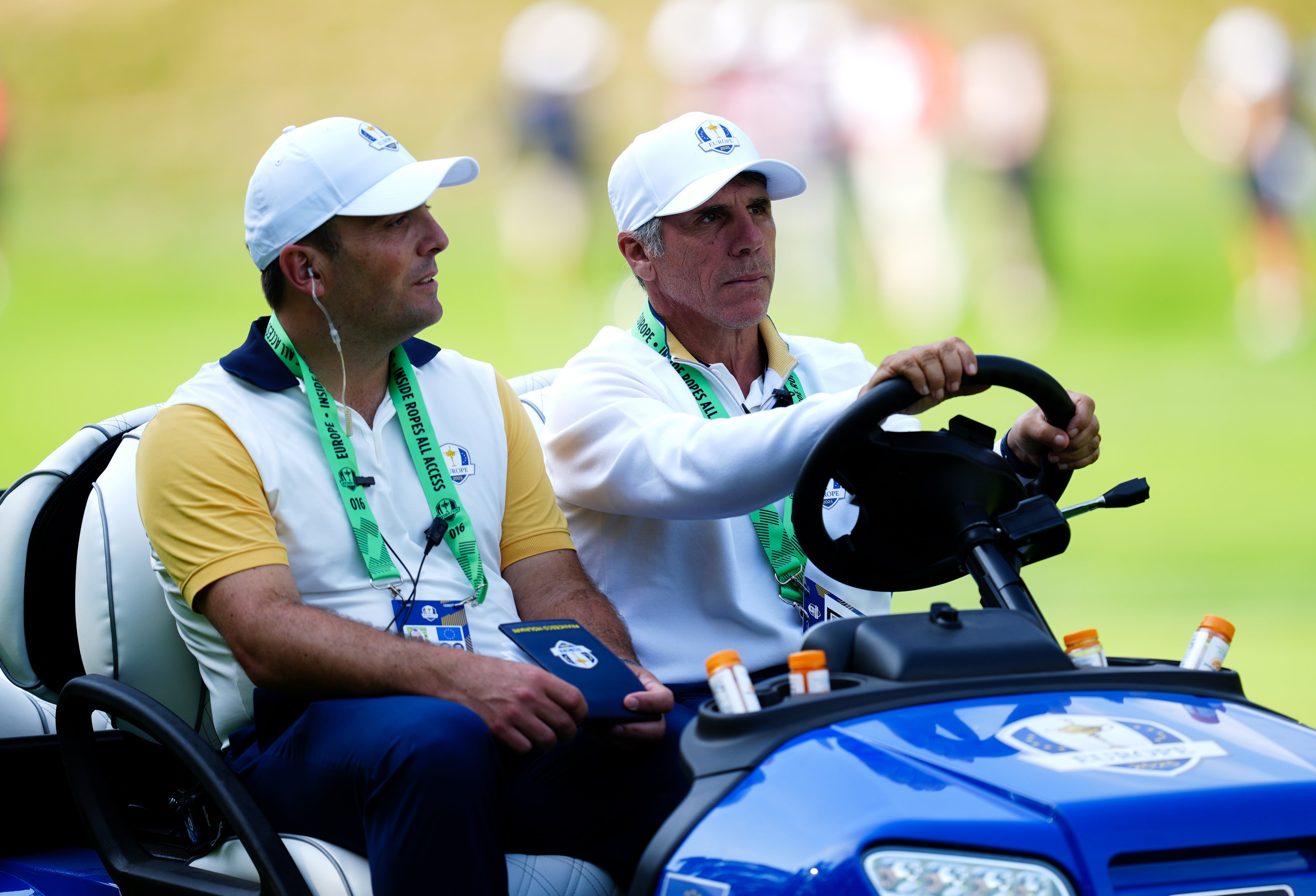 Zola is Francesco Molinari’s designated driver of his on-course buggy