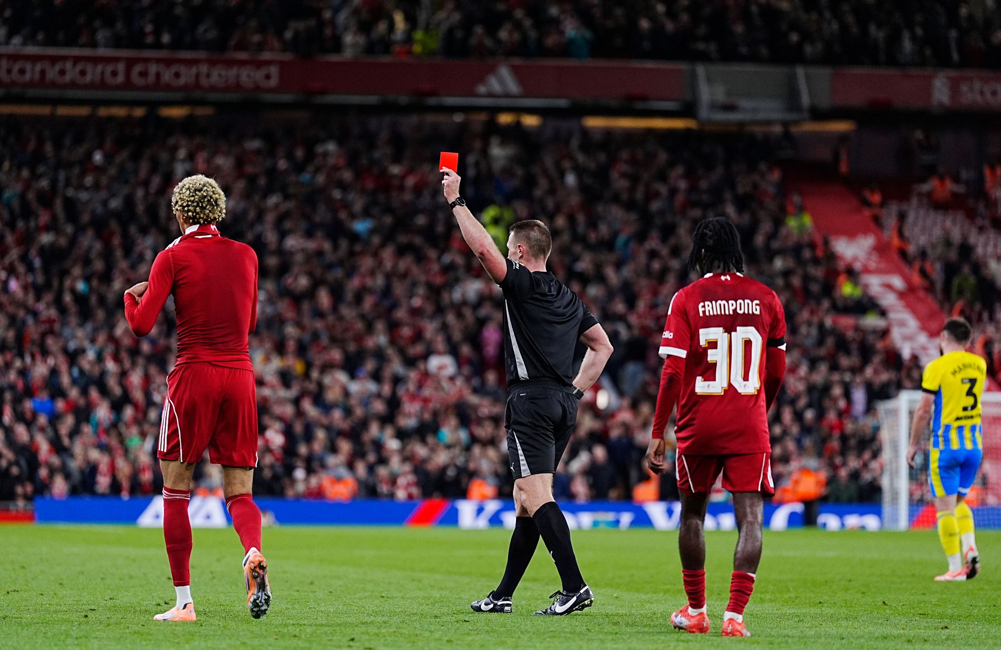 At which point he was promptly sent off for a second bookable offence