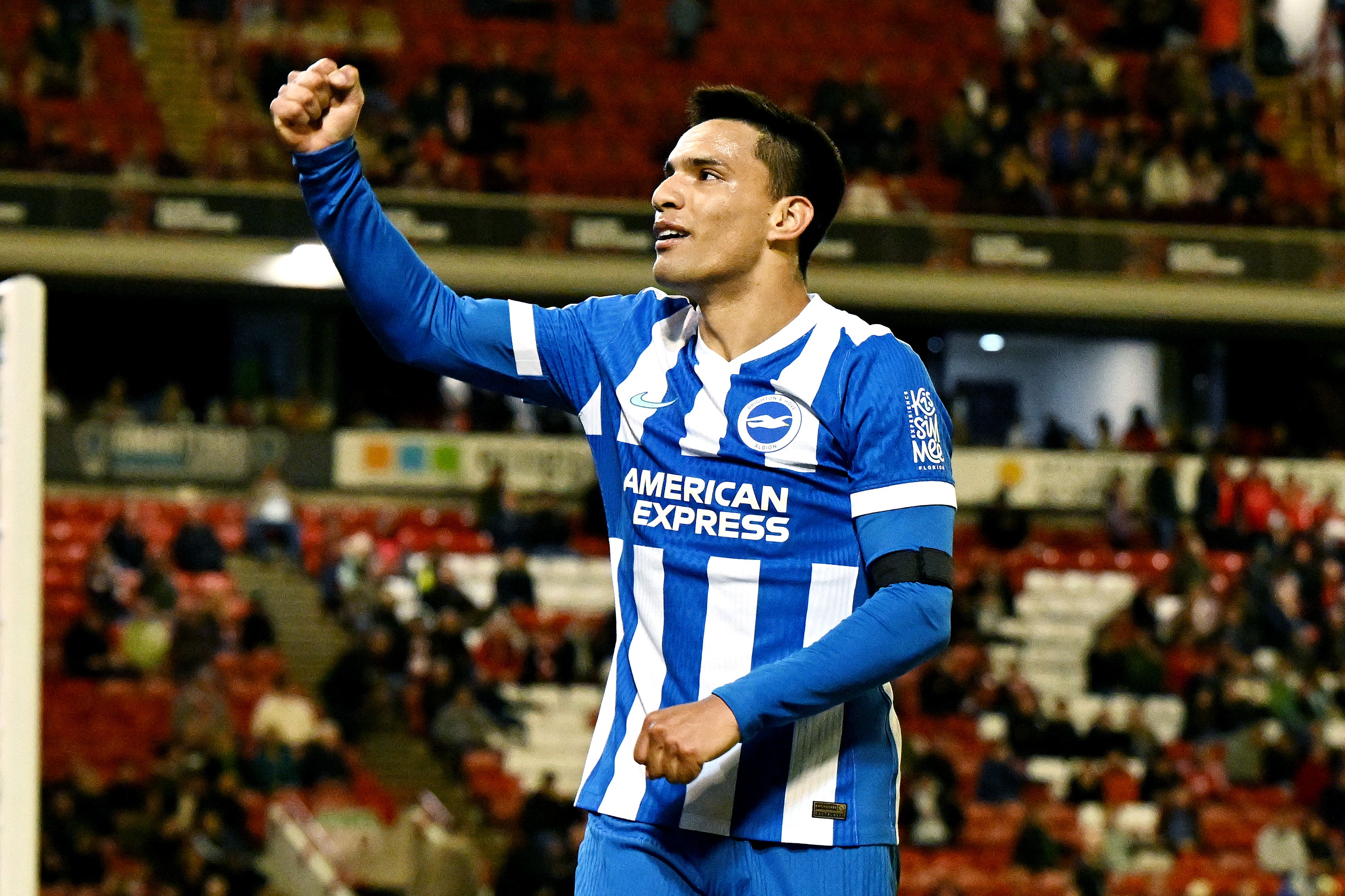 Diego Gomez scored four times as Brighton thrashed Barnsley (Cody Froggatt/PA)