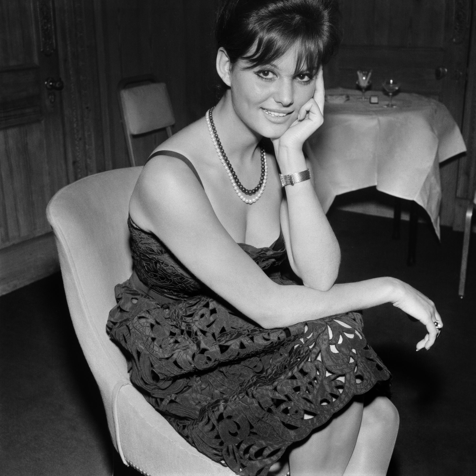 Claudia Cardinale photographed in London in 1962, around the time of her film ‘Cartouche’