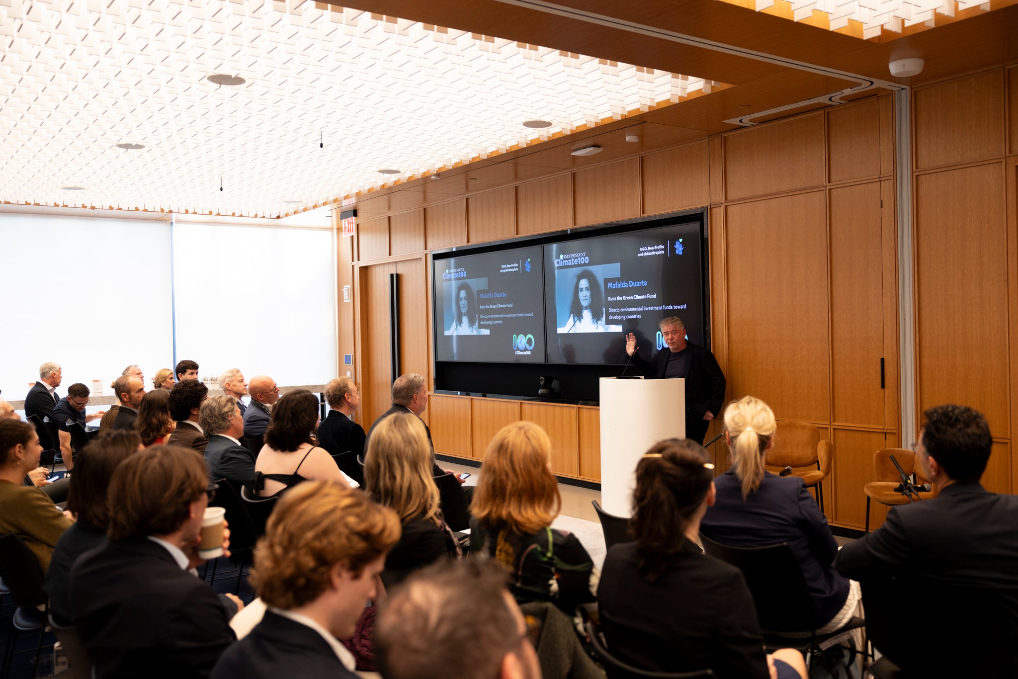 Octopus Energy CEO Greg Jackson discusses the future of energy in a warming world at The Independent’s second annual Climate 100 event on Monday in New York City