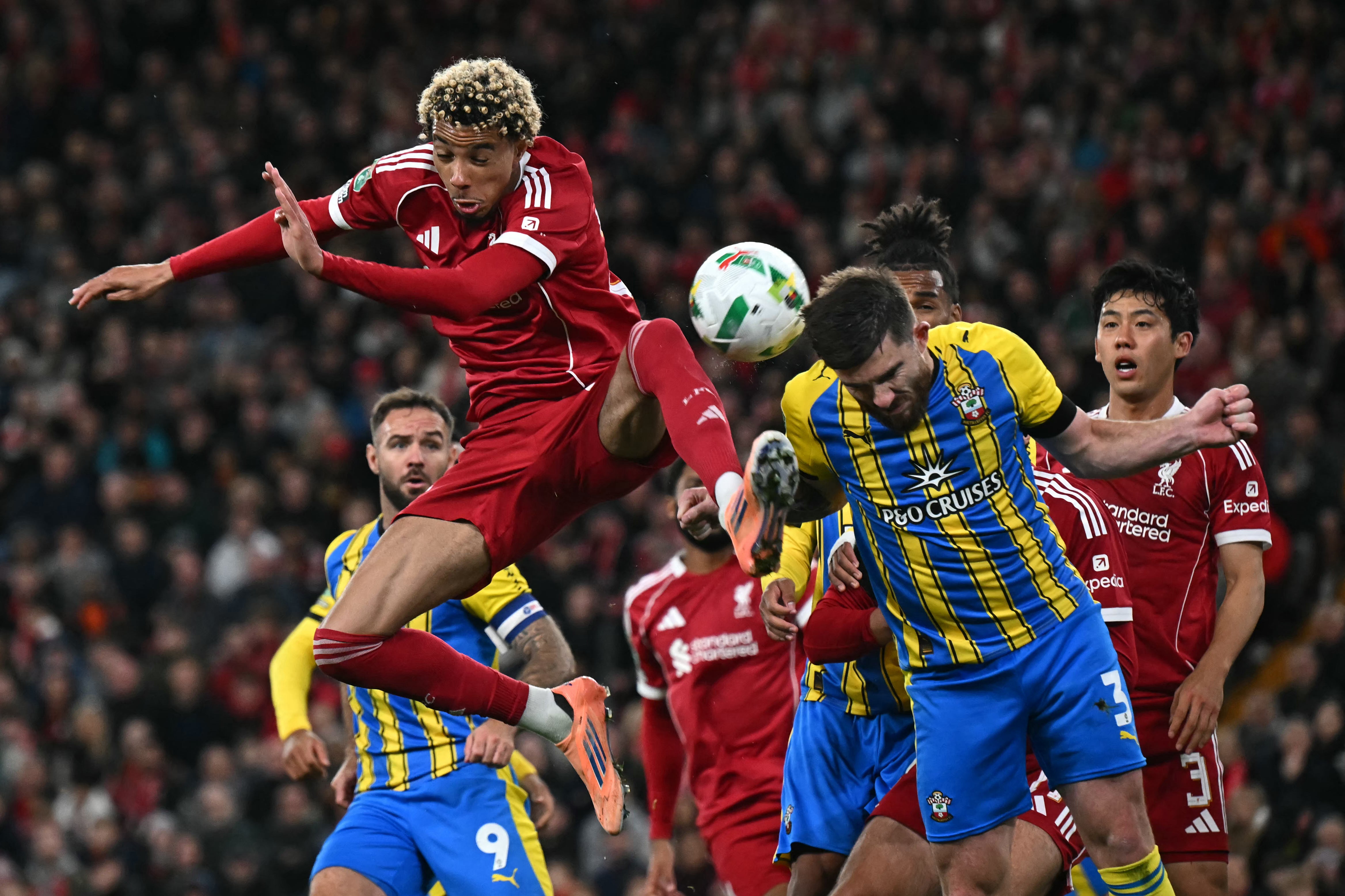 Ekitike had a big impact before his late sending off