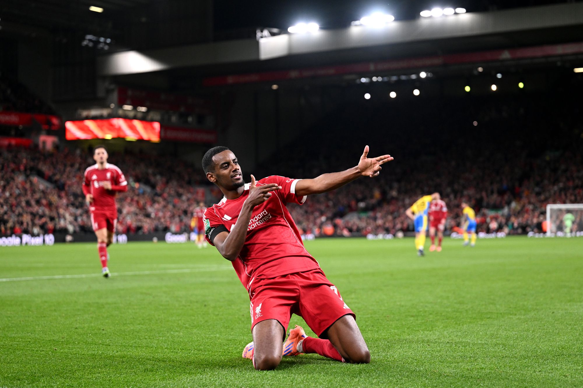 Jediný gól Alexandra Isaka z Liverpoolu přišel proti Southamptonu v Carabao Cupu
