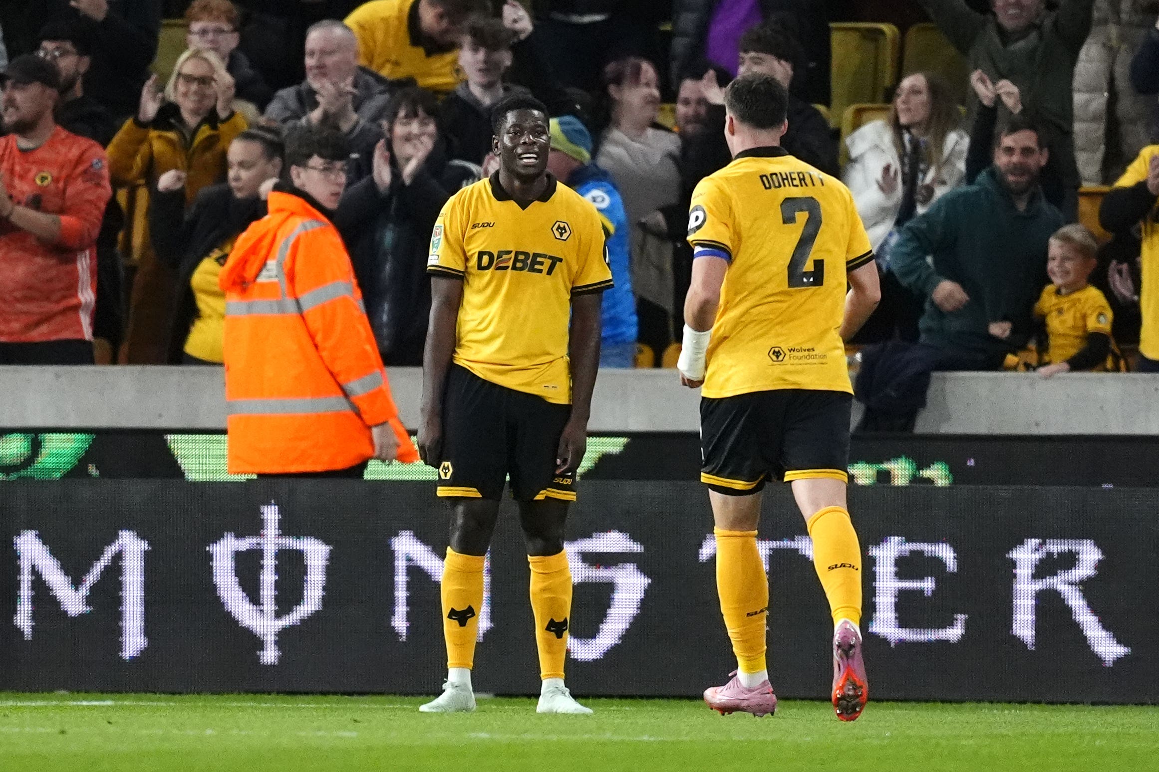 Marshall Munetsi got on the scoresheet for Wolves (Nick Potts/PA)