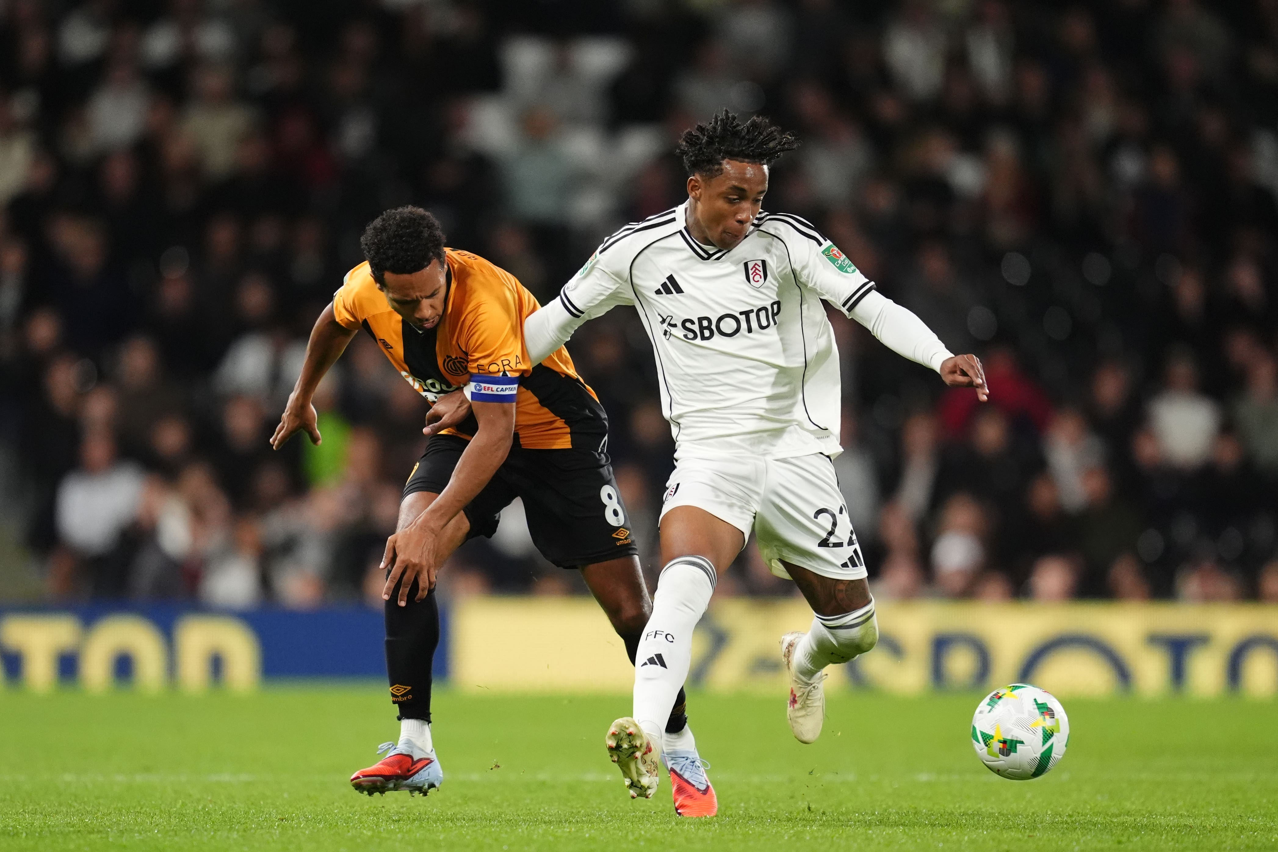 Kevin made his full debut for Fulham against Cambridge (Adam Davy/PA).