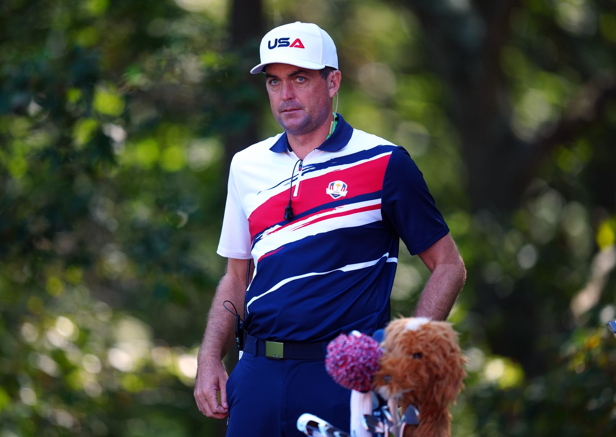 Bradley was also out on the course for a practice round with his players on Monday