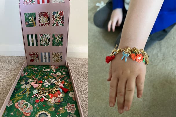 indybest review Meri Meri x Liberty charm bracelet advent calendar