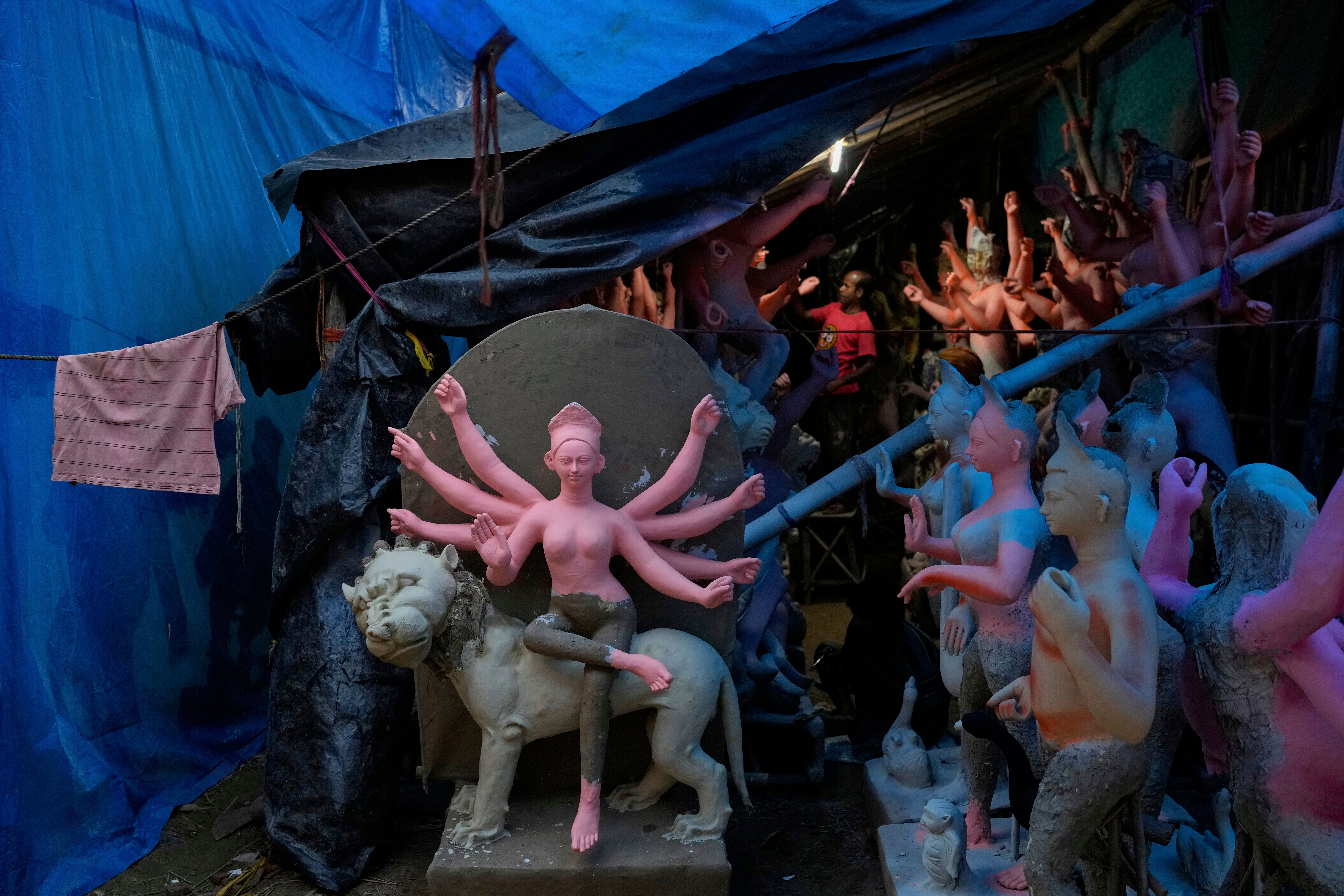 India Durga Puja Idols Photo Gallery