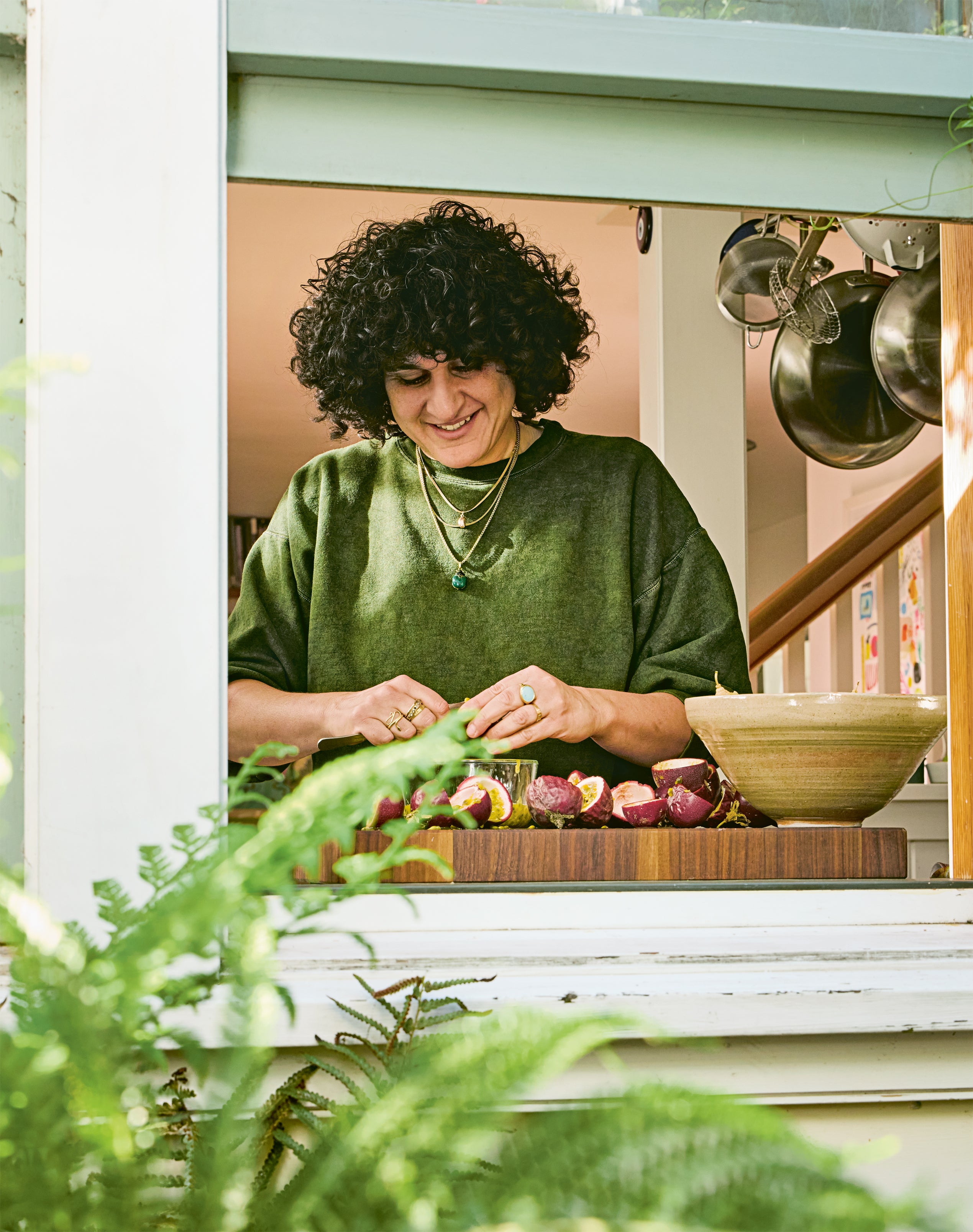 In the kitchen, focus is everything – ‘When I’m cooking, I’m not on my phone, I’m not in my head. I’m present,’ she says