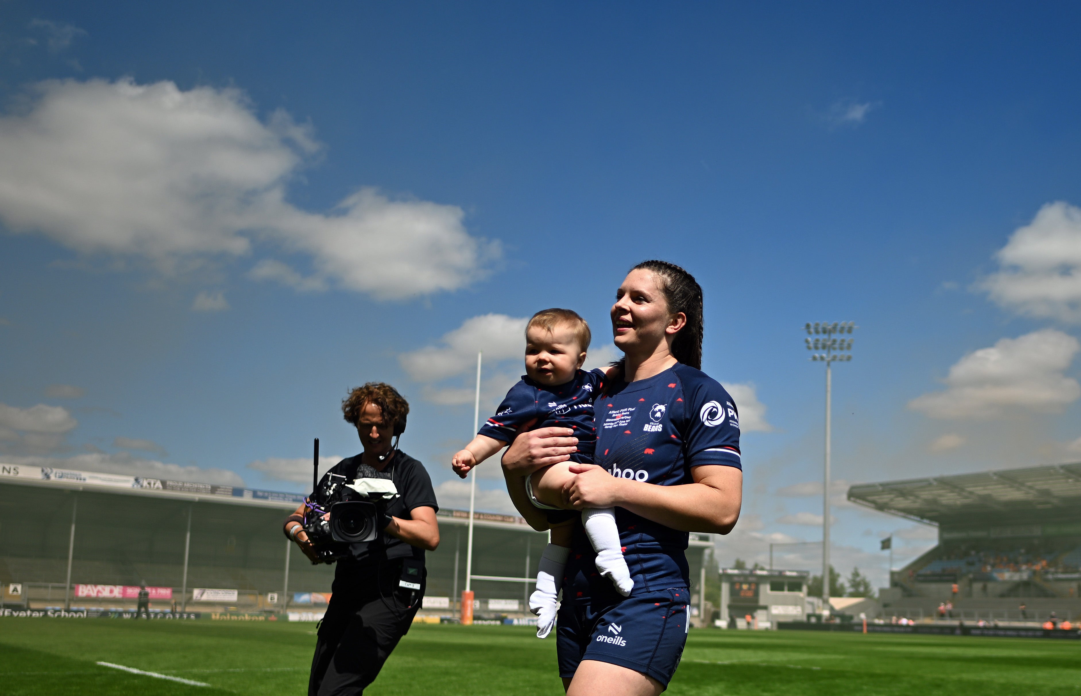 England lock Abbie Ward gave birth to daughter Hallie in July 2023