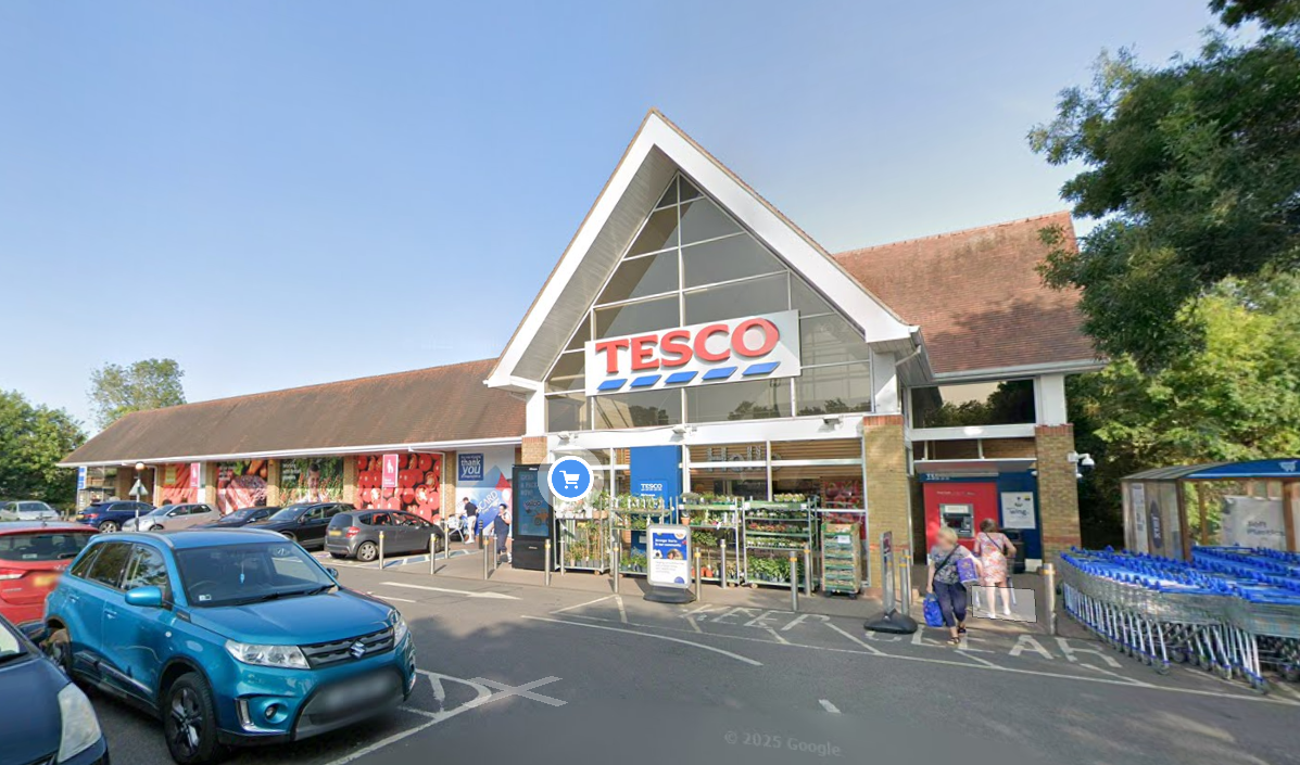 The incident occurred at the Tesco in Pinner Green in October 2022