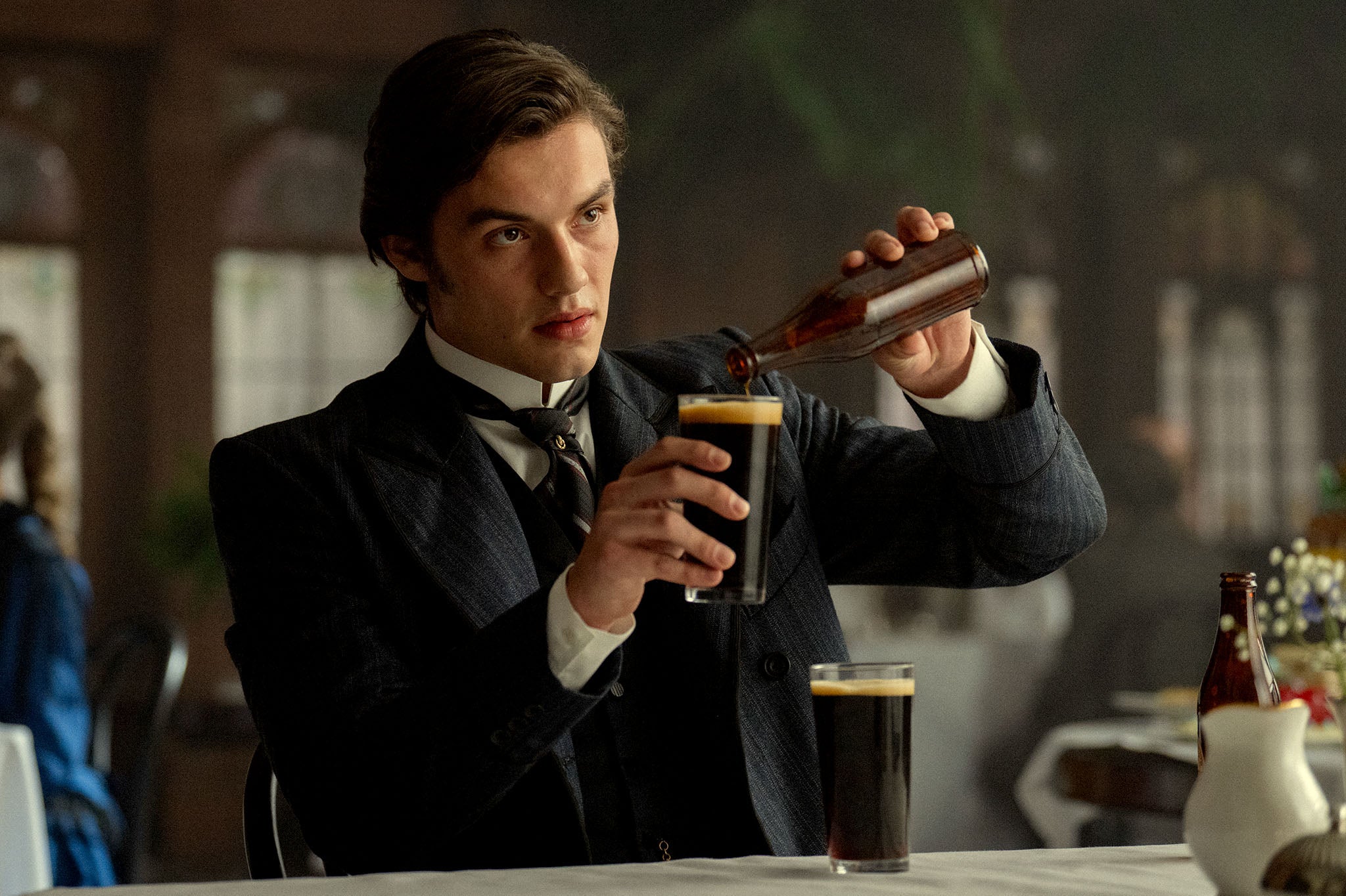 Louis Partridge as Edward in ‘House of Guinness’