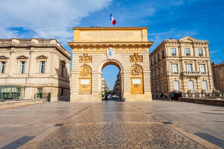 Montpellier, in the South of France, has its own 'Arc de Triomphe'