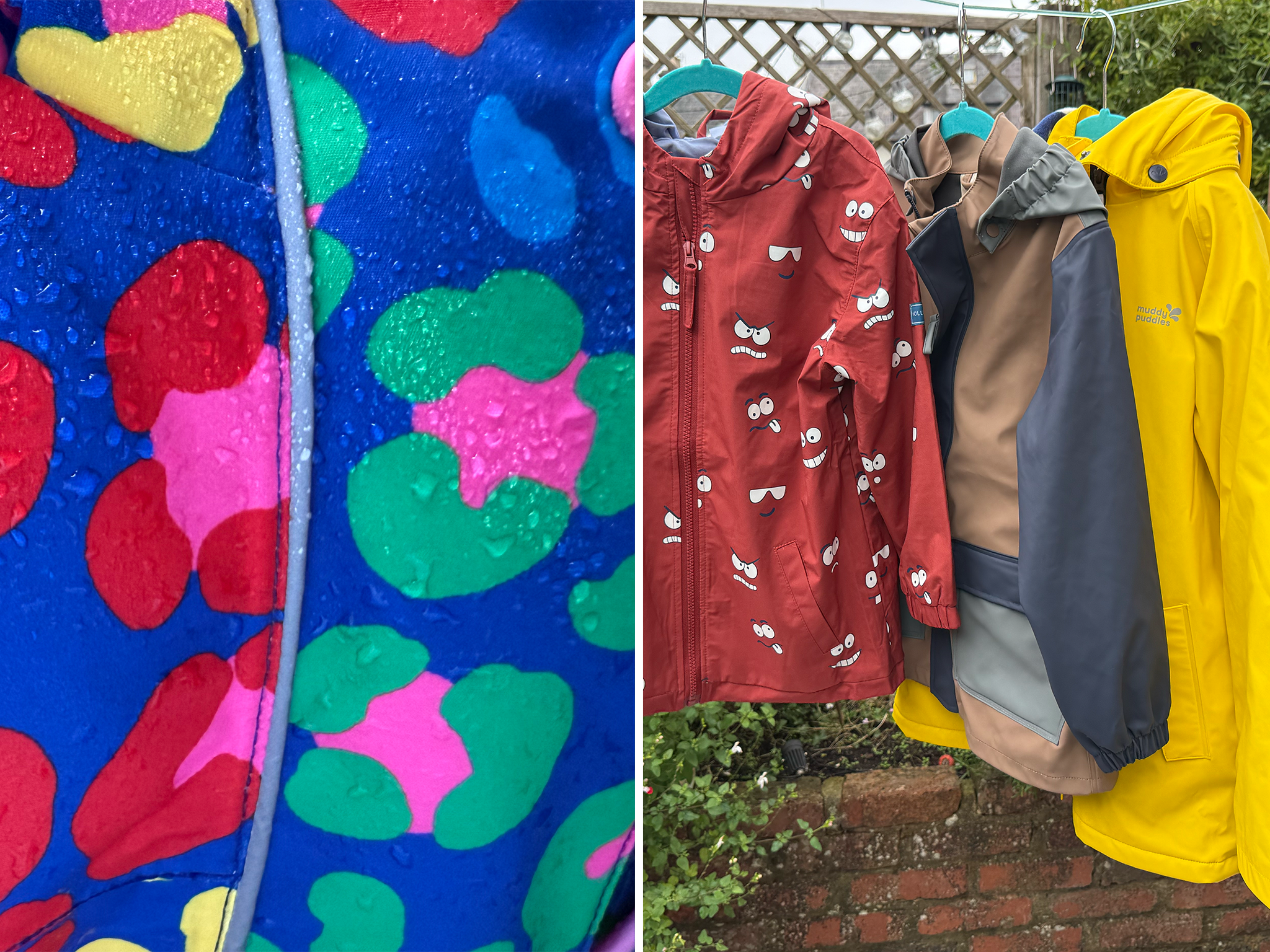 I brought out the big guns (a hose) for my tests