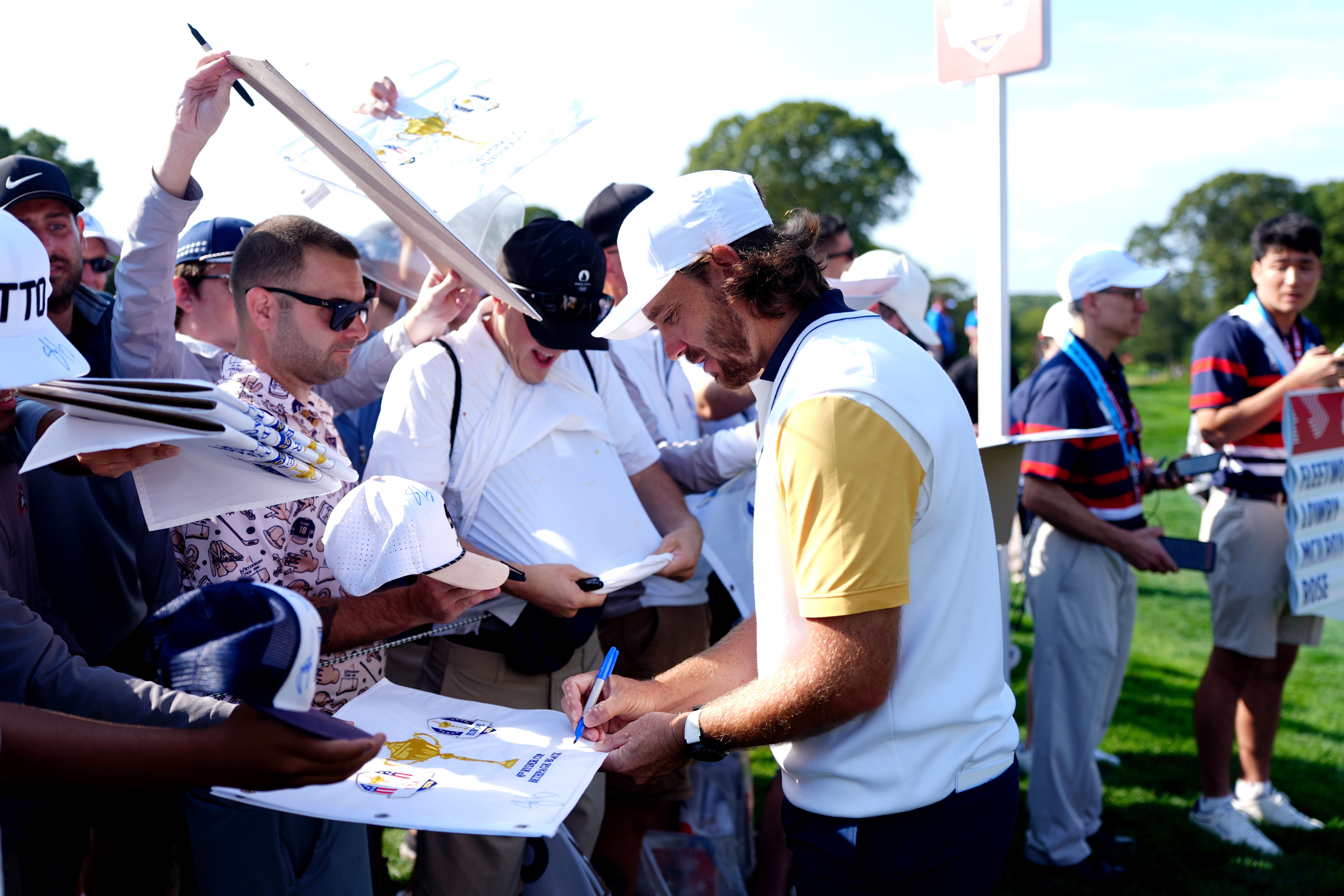 Europe are trying to embrace the atmosphere at the Ryder Cup (David Davies/PA)