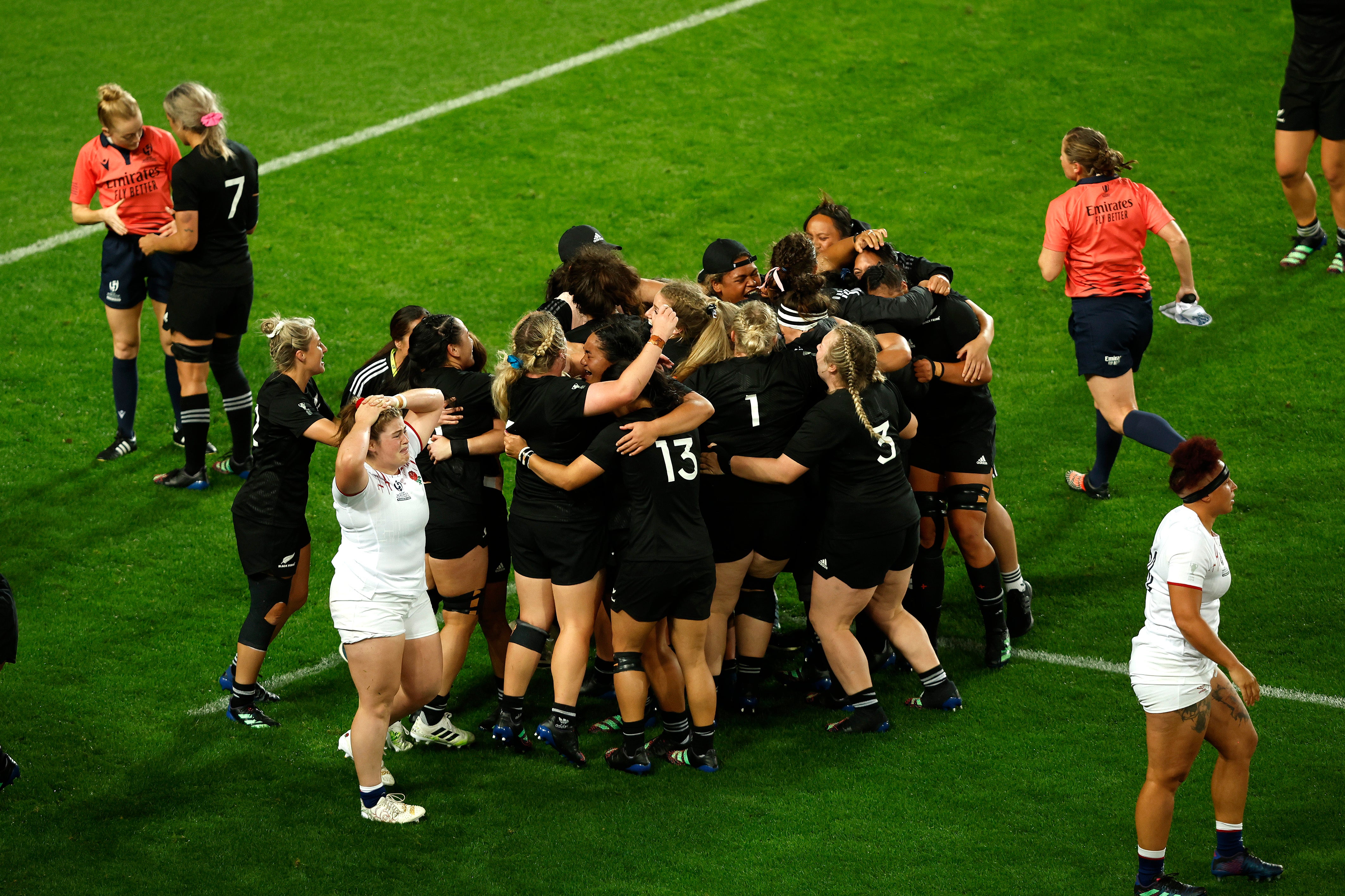 New Zealand snatched England's five-metre lineout to secure victory